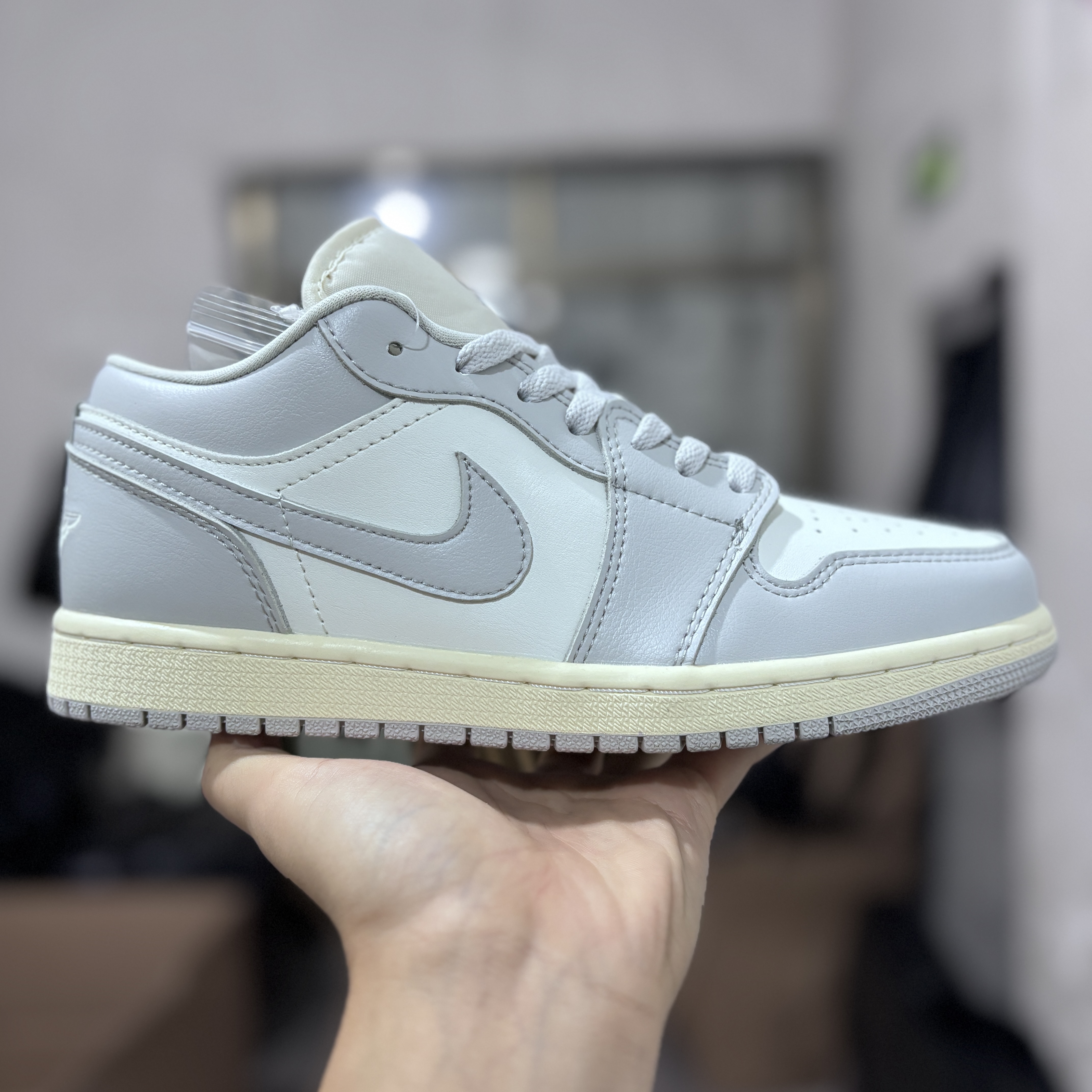 AJ1low灰白35.5-46纯原版️AirJordan1Low乔1低帮复古运动休闲鞋男女同款DC077