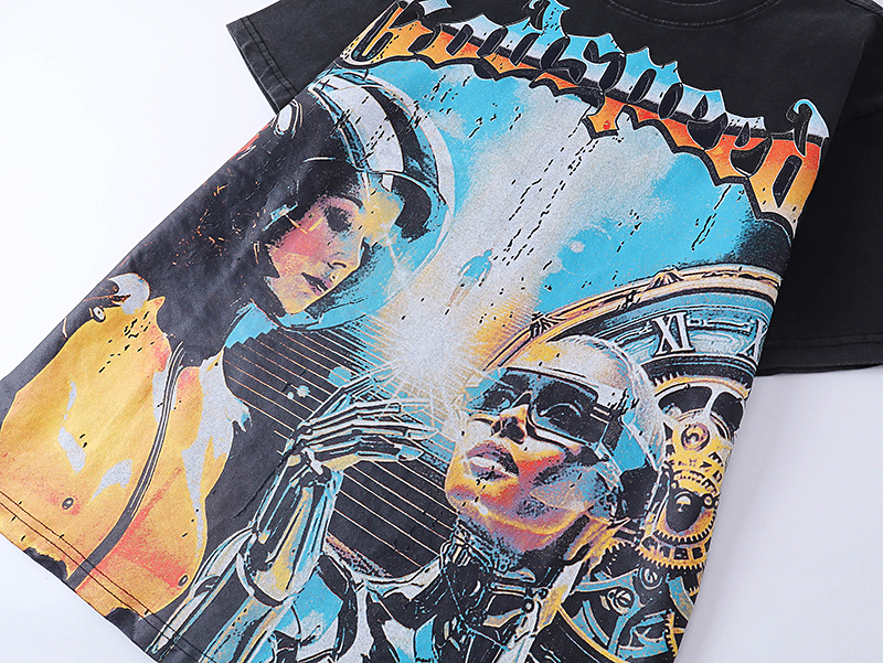 “Godspeed Rock Street Retro Cotton Short Sleeves in Black, Code X-3 1000#” - 图片 5