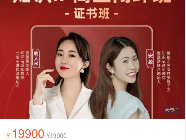 《AL4877-鹿盈盈-鹿盈盈知识IP全年商业班》