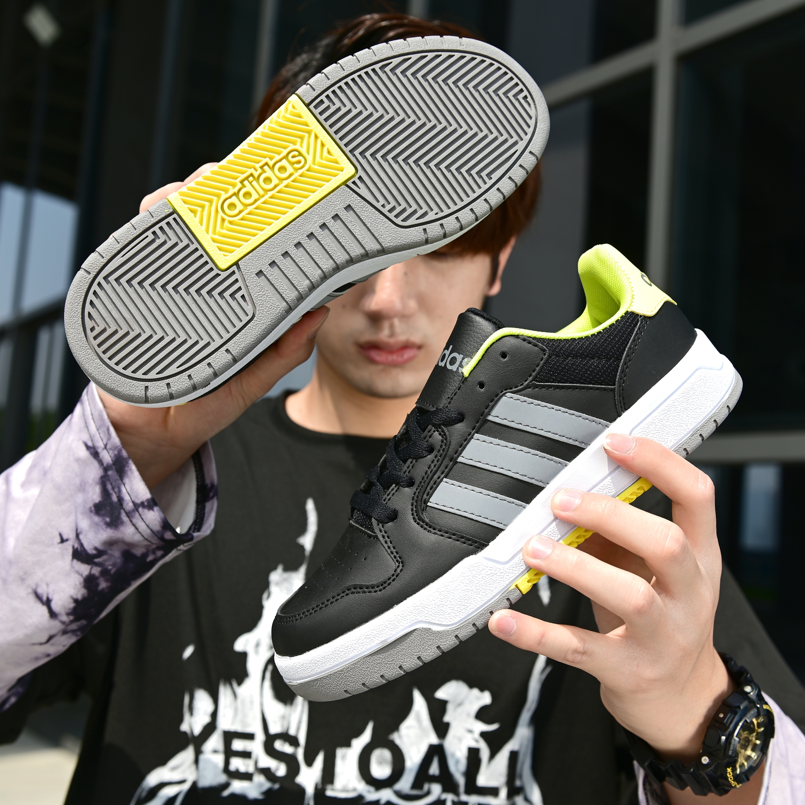 120 阿迪达斯 Adidas ENTRAP NEO 2020春季鼠年纪念款情侣休闲鞋板鞋