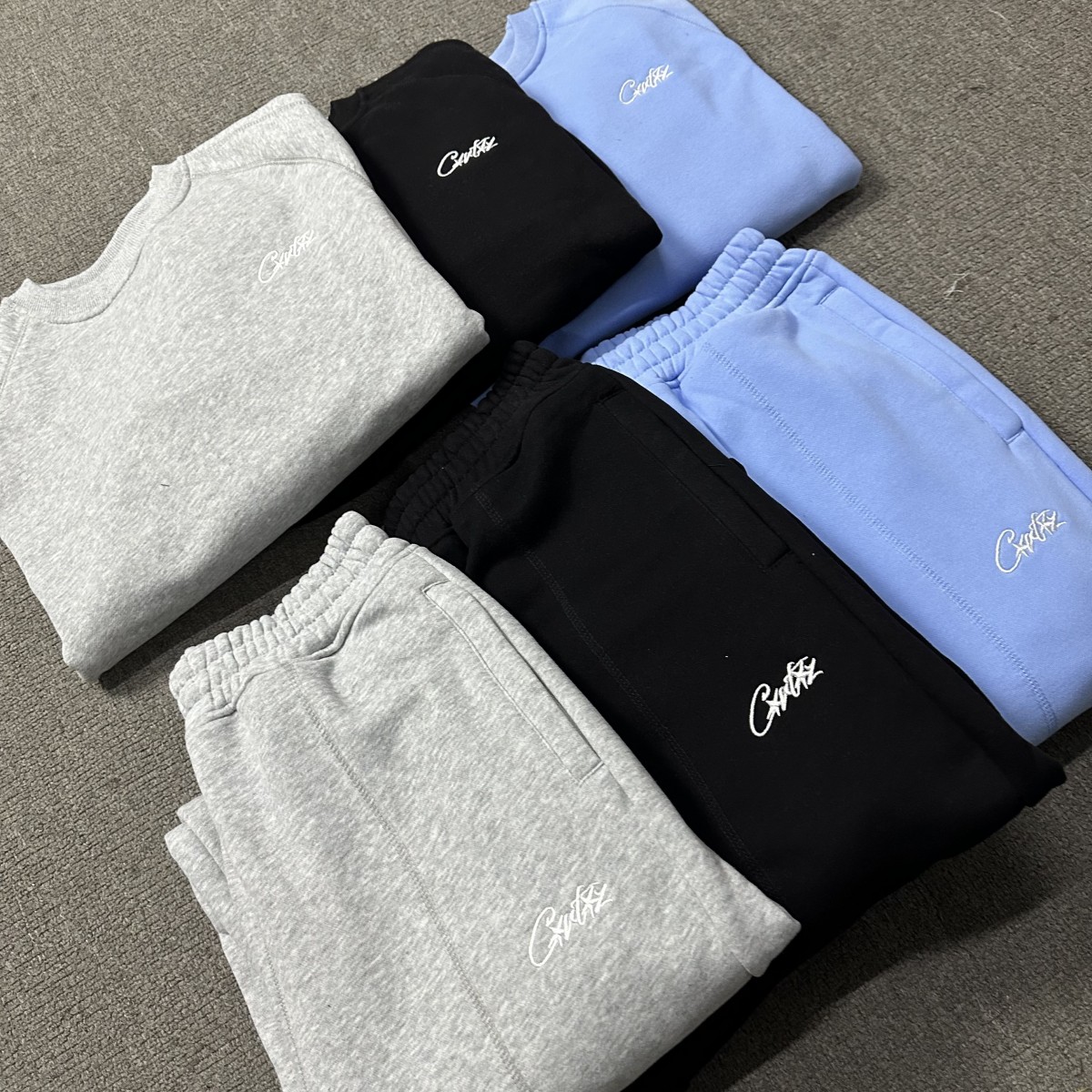 💰240 WMN 662 # PANTS # POCKET ZIPPER, FIVE-LINE PRESSURE, HEAVY PAY S-XL BLACK, GRAY, SKY BLUE
