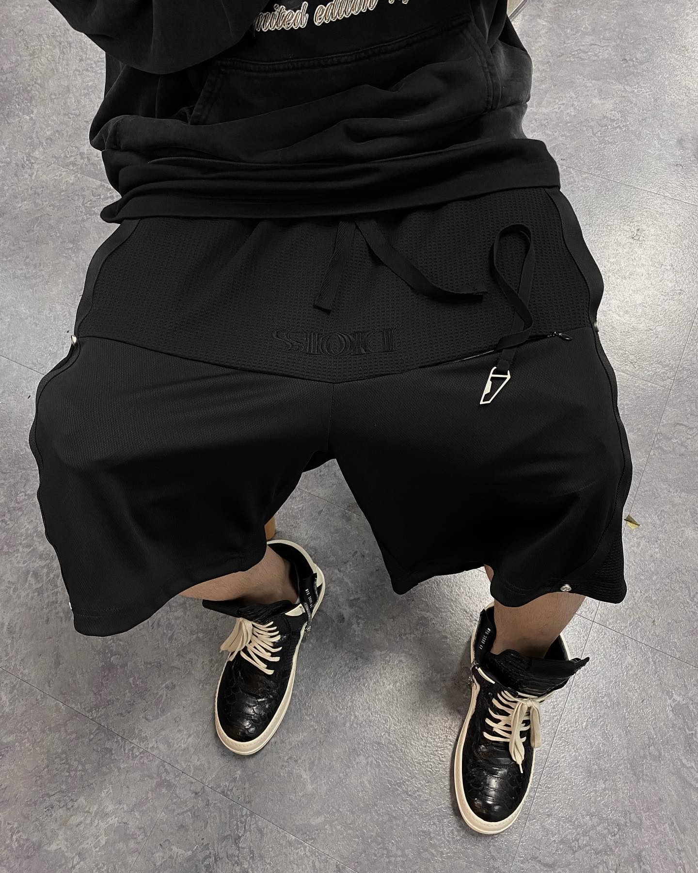 Section C-Z 6057 Korean Tide Undermycar 23SS dark-winding bipolar air-respiration shorts, M-XXL