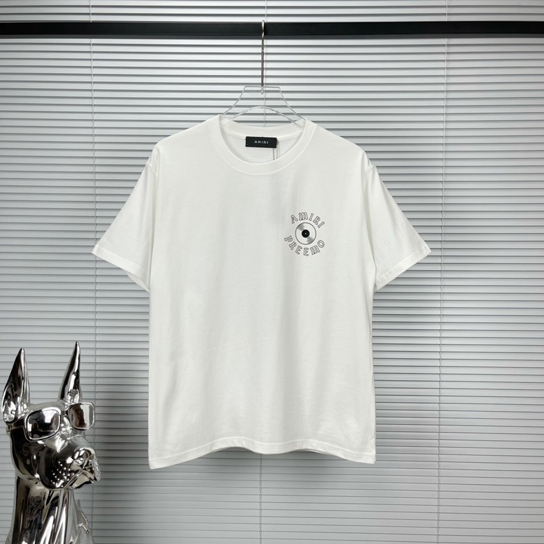 Amiri Clothing T-Shirt Black White Cotton Short Sleeve