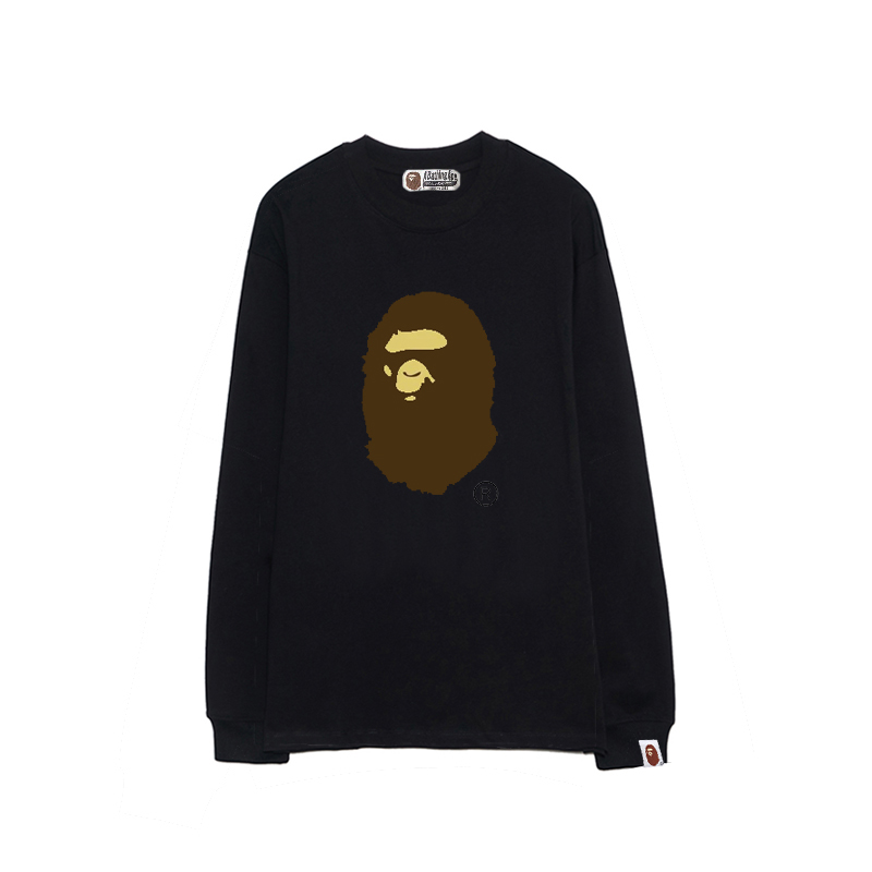 P70


款号B1318 BAPE Big Ape Head Tee White 棕色猿人头纯棉长袖T恤男女同款 S-XL 