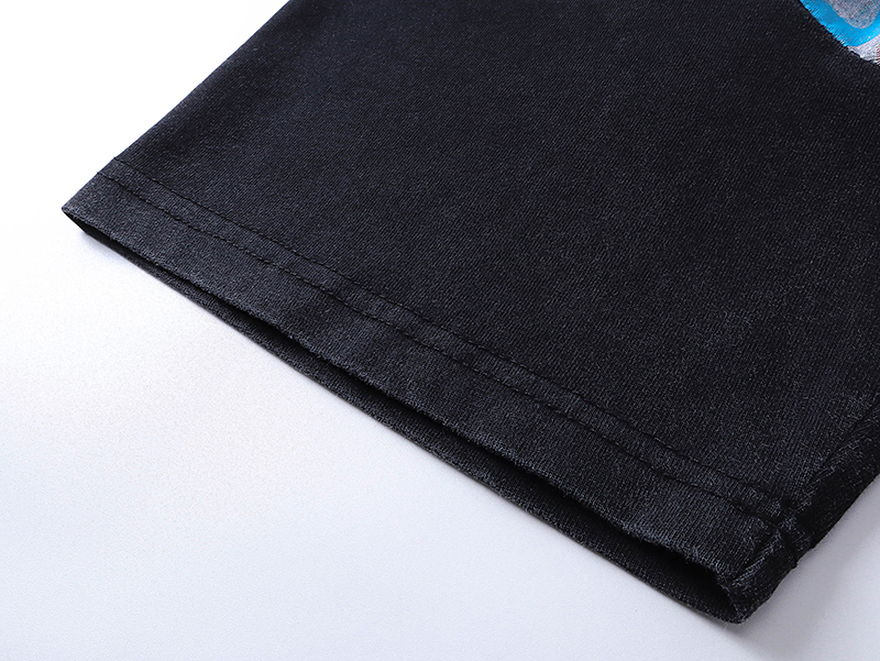 Godspeed Rock Street Retro Cotton Short Sleeves in Water Washing Black - 图片 8