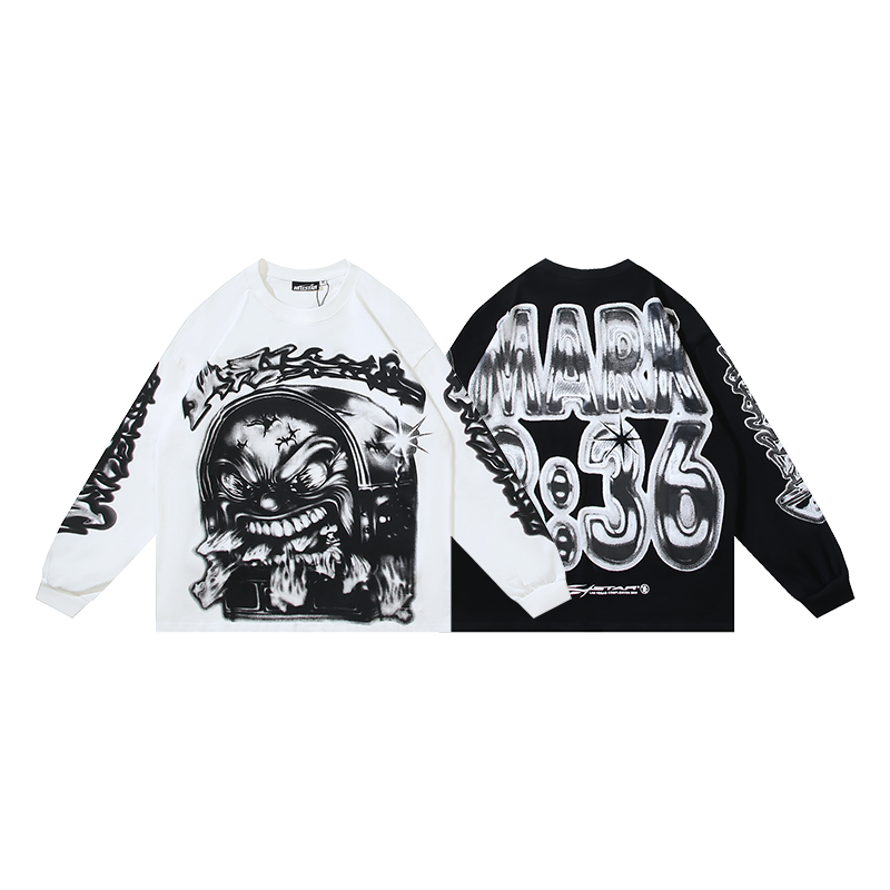 Hellstar T-Shirt: White and Black, Sizes S-XL, Code X-3 597# – $150 - 图片 4