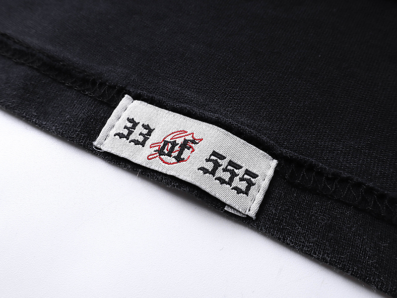 Godspeed Rock Street Retro Cotton Short Sleeves in Water Washing Black - 图片 5