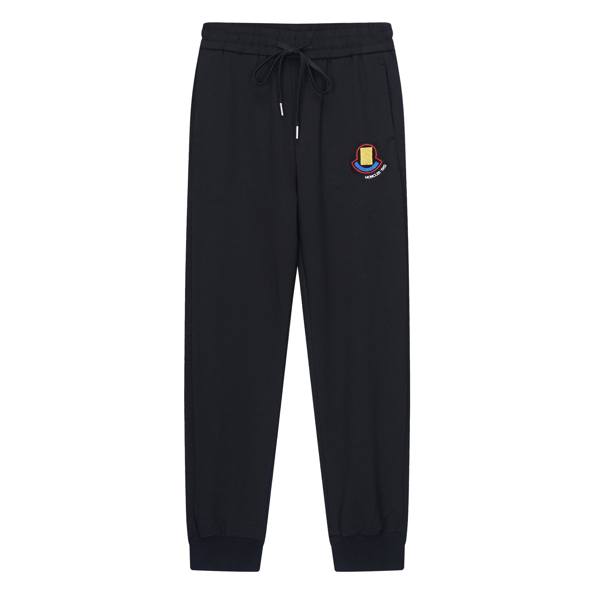 702#Moncler nuevo estilo pantalones largos con logo bordado, tallas M-XXL. | Youpai Image Manager