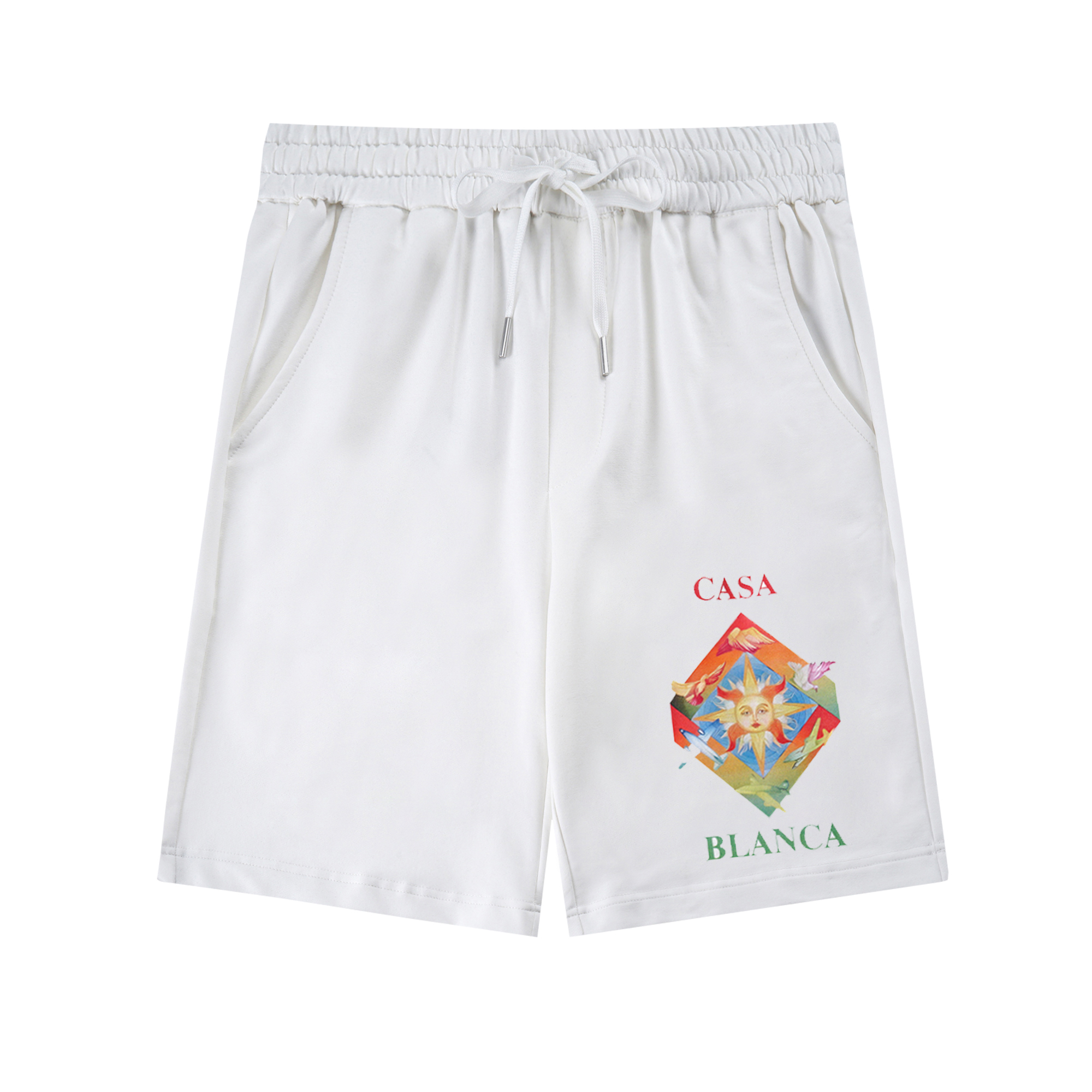 717# Casablanca pantalones cortos estampados de principios de otoño, tallas M-2XL. | Youpai Image Manager