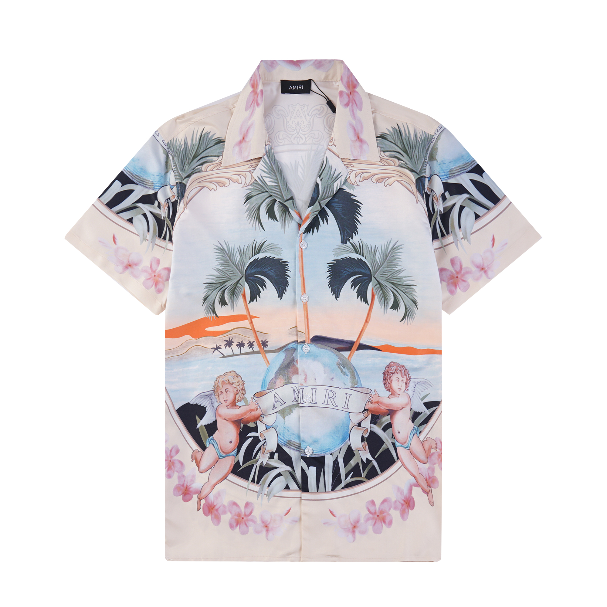 MING 9733 SHIRT MING 750 SHORTS 2024 AMIRI SHORT-SLEEVE SUIT SIZE: M L XL XXL XL - 图片 2