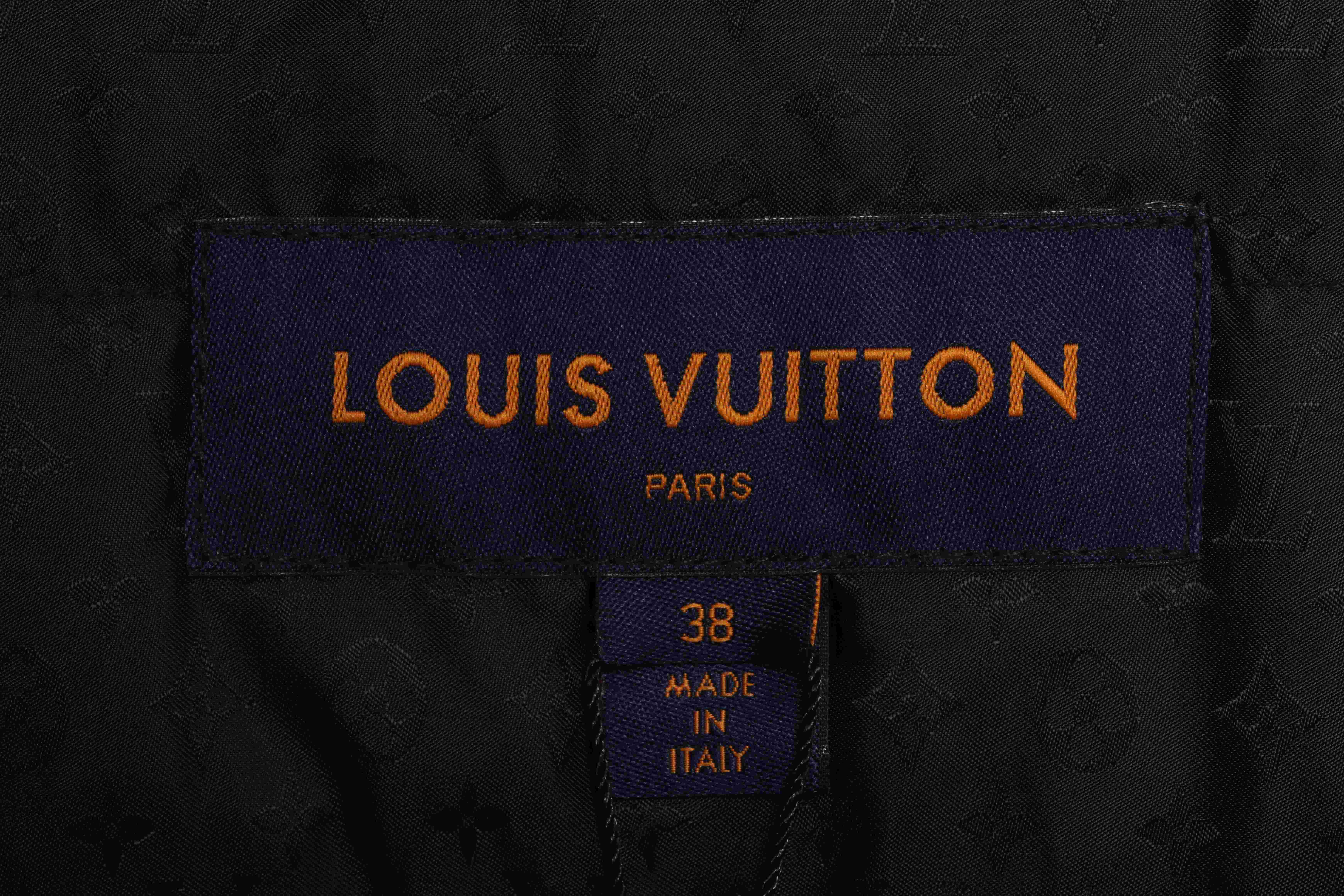 Louis Vuitton LV 22FW 满印提花羽绒衬衫外套