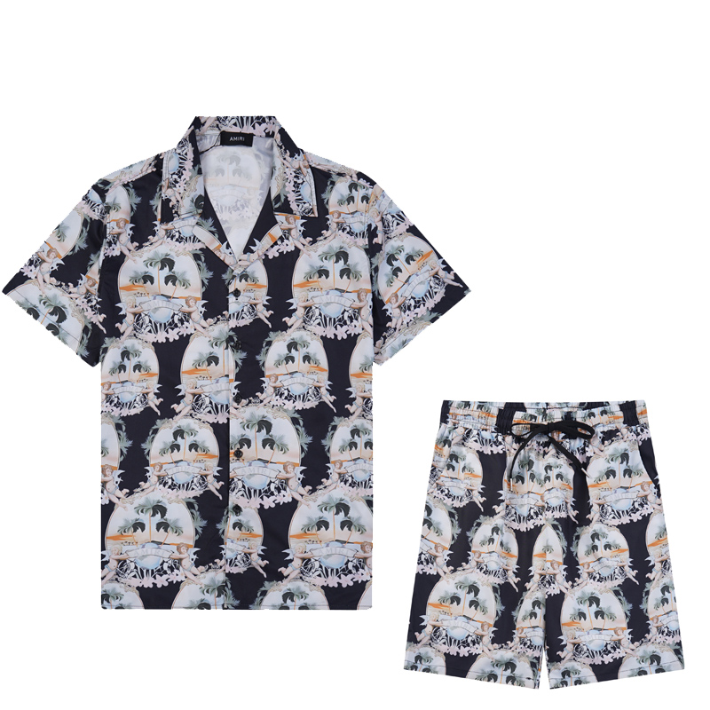 MING 9730 SHIRT MING 747 SHORTS 2024 AMILI SHORT-SLEEVE SUIT SIZE: M L XL XXL XL - 图片 1