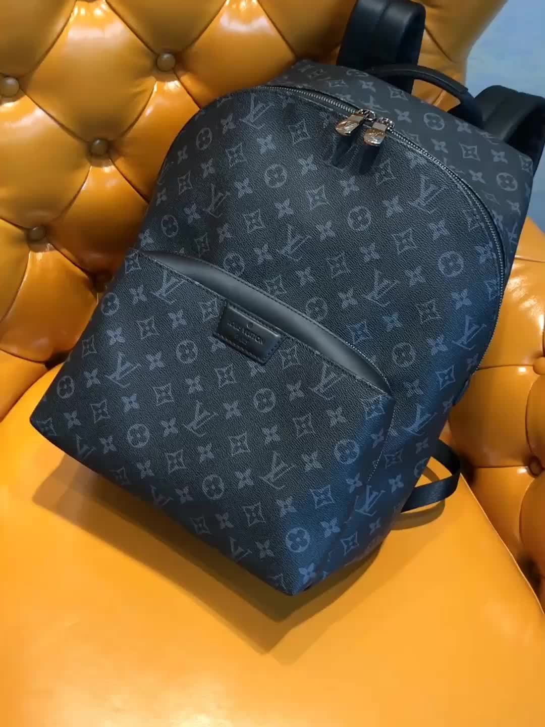 Louis Vuitton LV Discovery Bags Backpack Black Monogram Eclipse M43186
