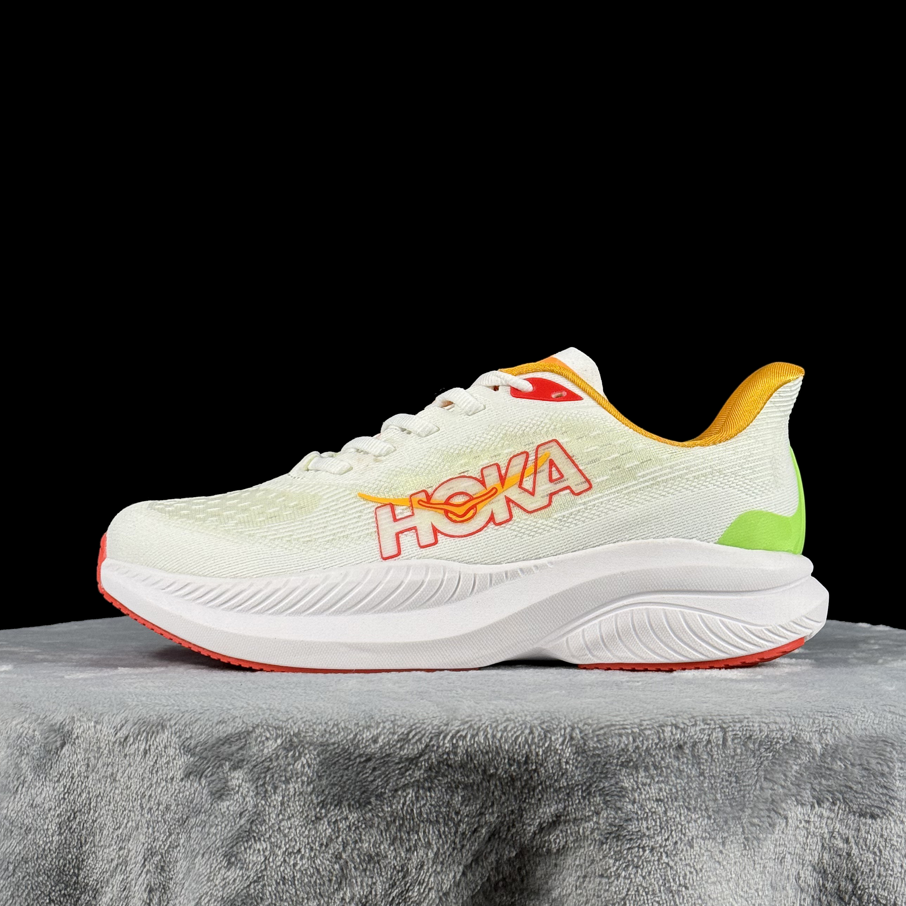HOKA ONE ONE MACH 6 Y2K复古舒适轻盈耐磨 低帮 短跑跑步鞋 白绿 白绿/1147810-WTLT 36-40带半码