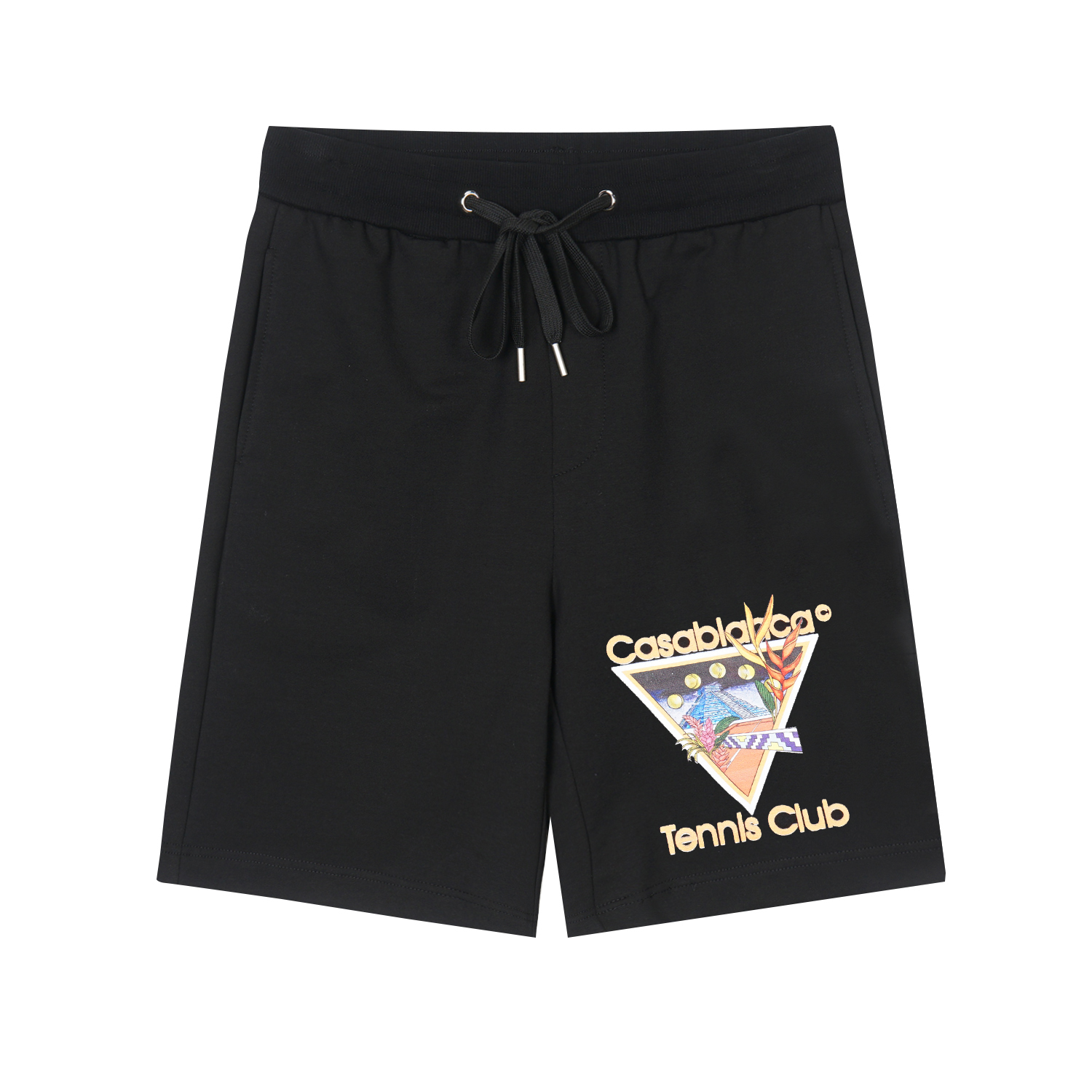 695# Pantalones cortos con estampado de letras del club de tenis Casablanca, tallas M-2XL. | Youpai Image Man…
