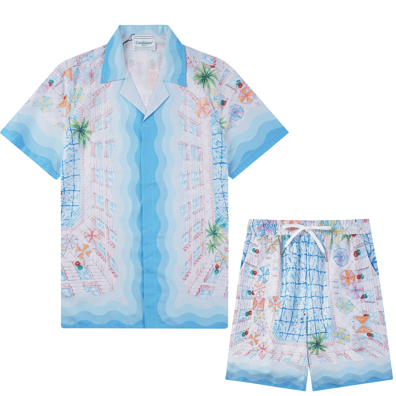 MING 9756 shirts MING762 shorts 2024ss Casablanca short sleeve shirt suit Size: M L XL XXL XL