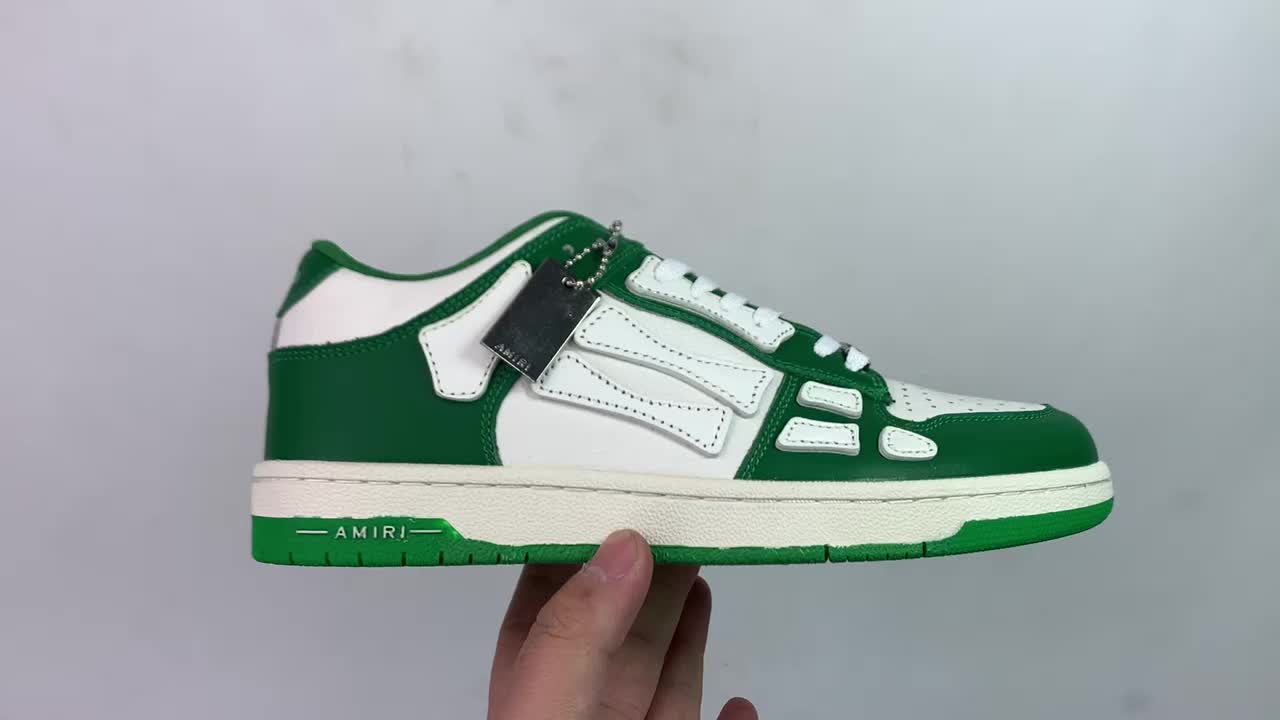video 0G5H6 AMRI 21SS SKEL TOP Bone Low Top White Greencode number 3945