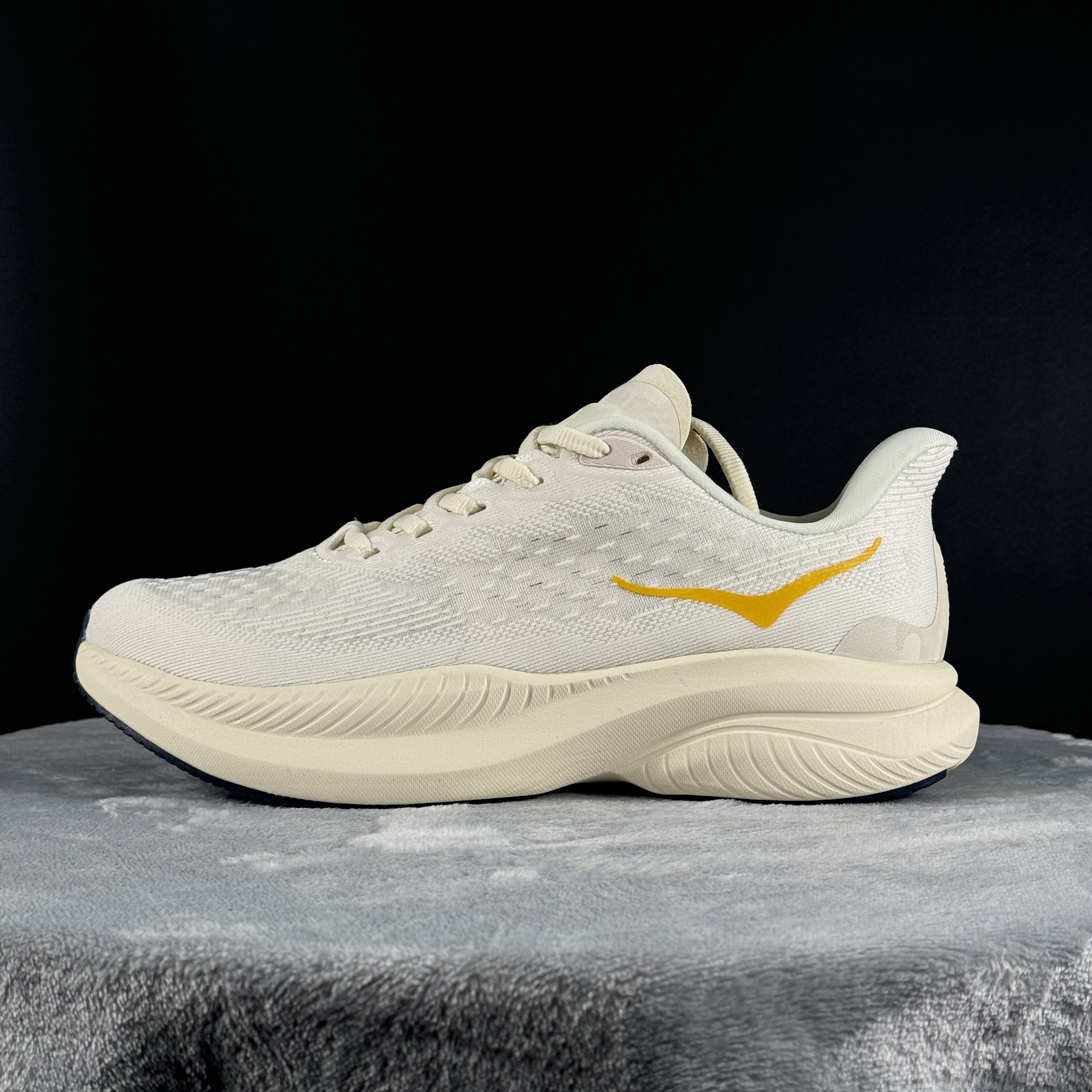 HOKA ONE ONE MACH 6 舒适百搭耐磨 低帮跑步鞋 米色/1164032-ALK 39-45带半码