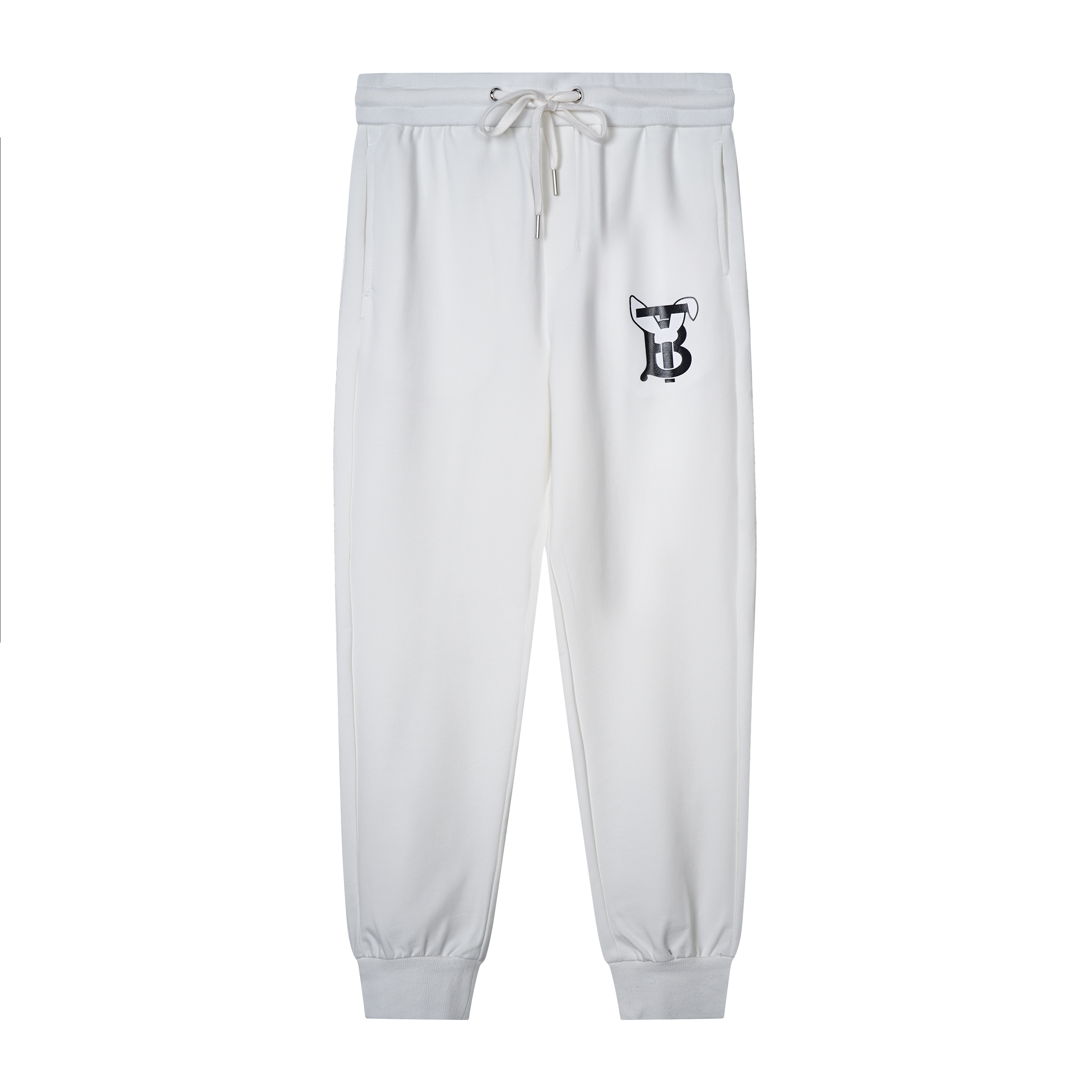 682# | 2023ss Burberry año del conejo logo estampado pantalones largos, tallas M-2XL, precio