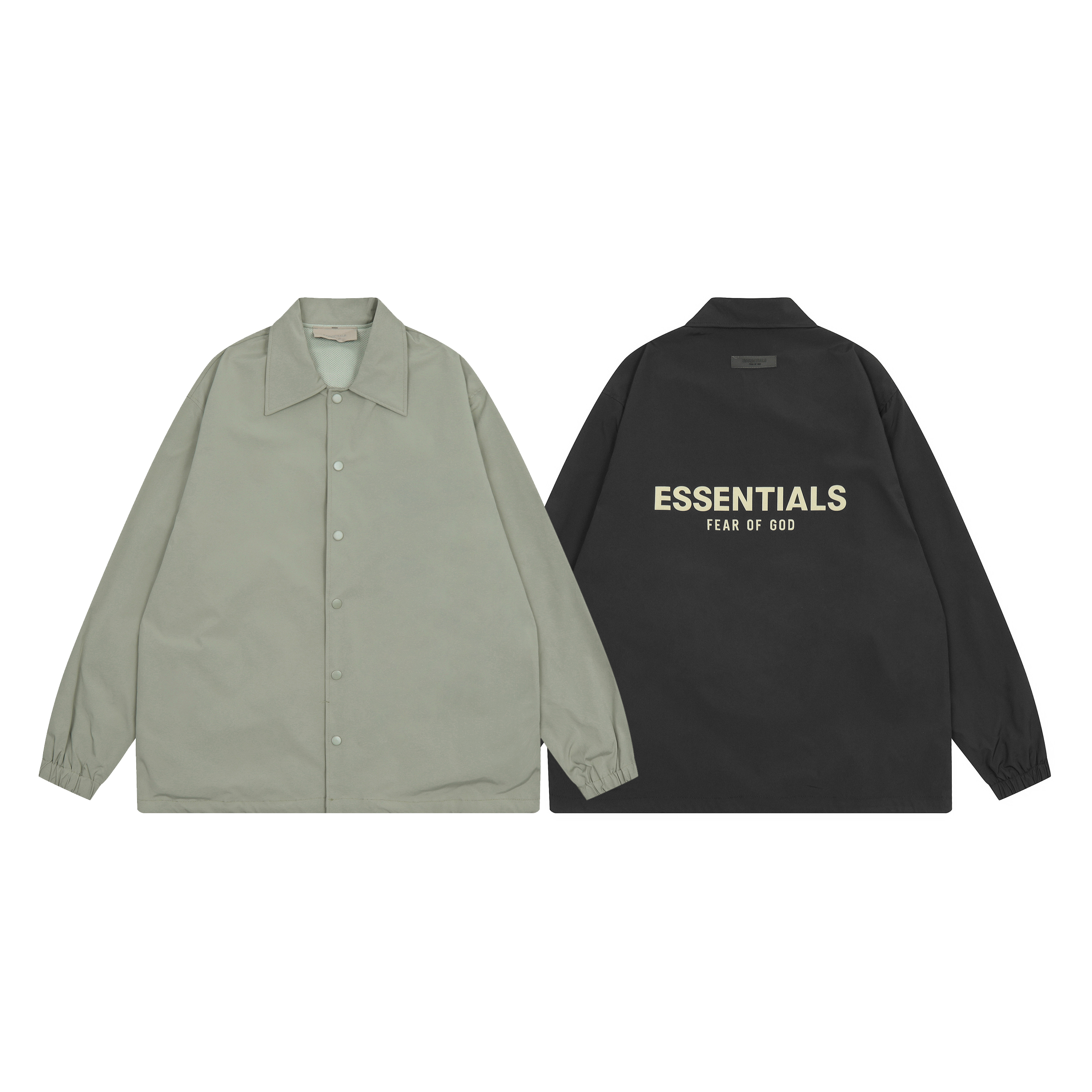 CY 8806#Fear Of for Men SS22 backline ESSENTIALS Masturbation, High Street Windsuit Coach jacket, Black S-XL
