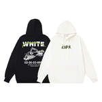 Off-White Clothing Hoodies Wholesale China
 Black White Cotton Hooded Top