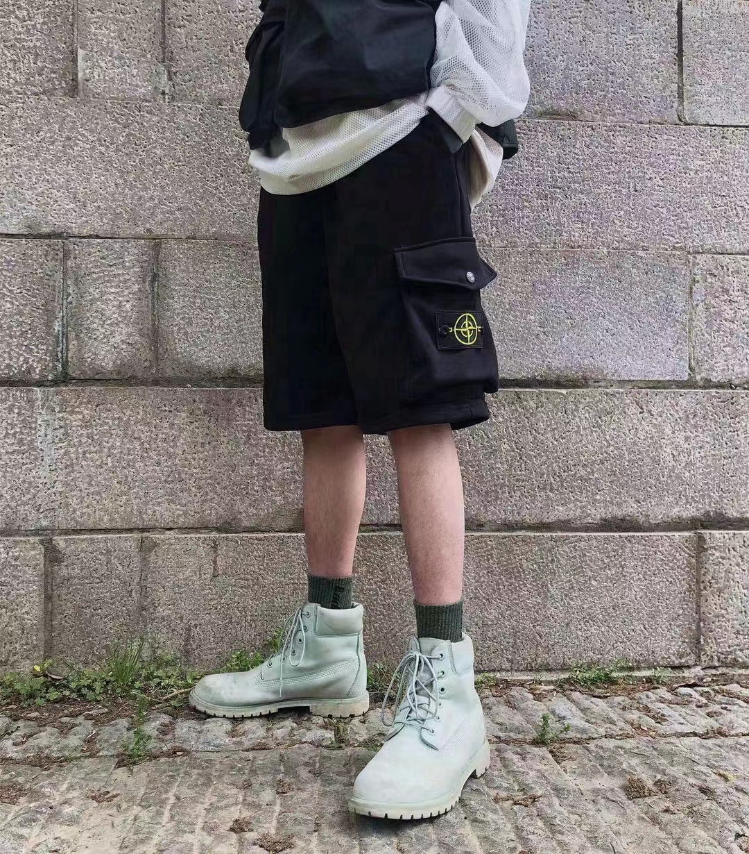Section C-Z 417 Stone Rocks Pocket Retrieval Emboss Pants M-XXL - 图片 2