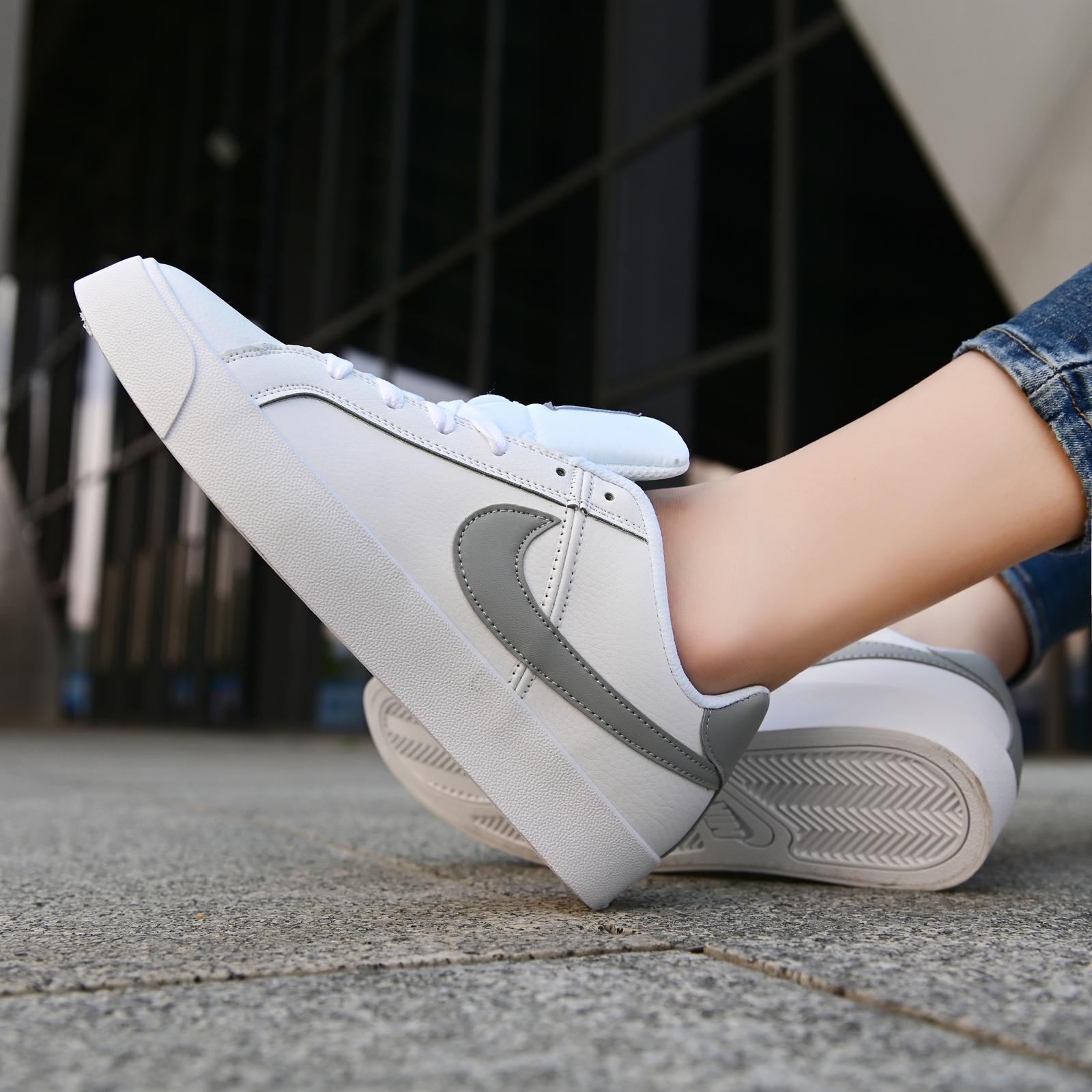 110 真 标半码 Nike耐克男女 鞋2020春季新款低帮小白鞋SB滑板鞋休闲板鞋BQ4222-105 36