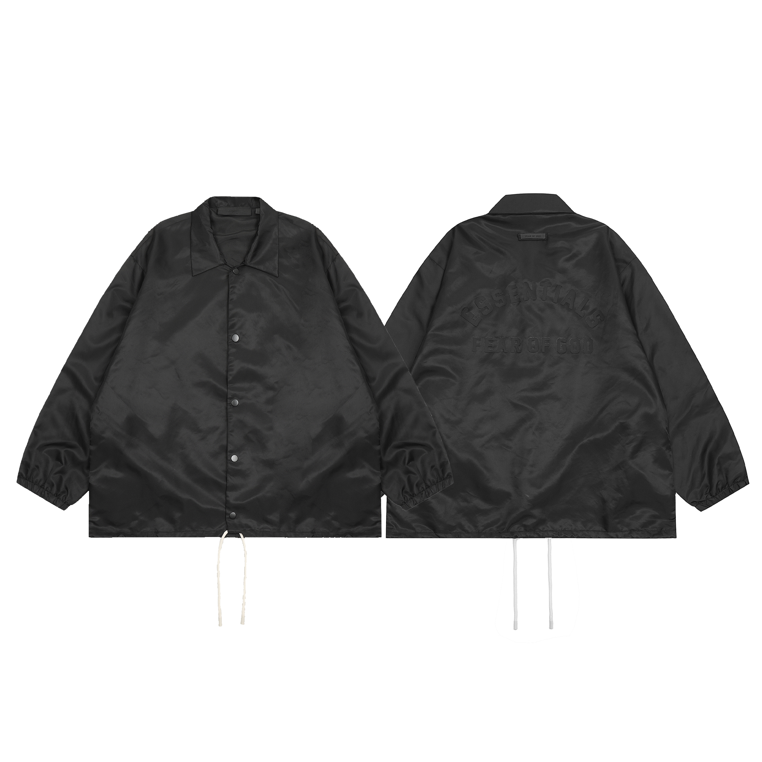 CY 8807#Fear Of god Backline ESSENTIALS High Street coach jacket, black S-XL