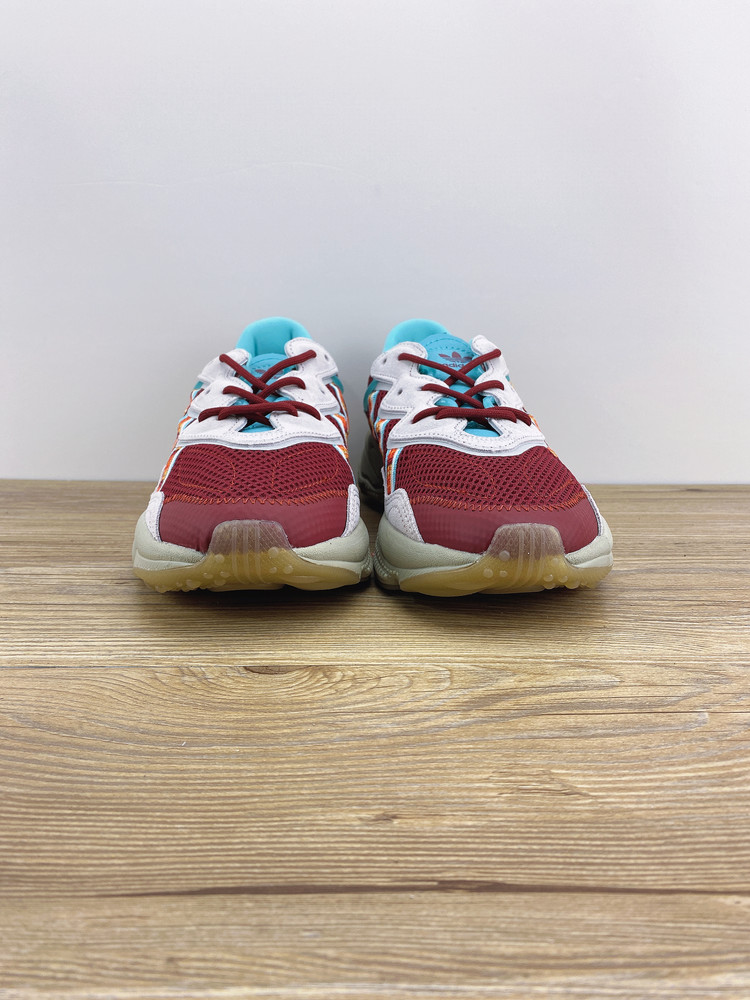 阿迪达斯三叶草易烊千玺同款ozweego真皮复古老爹鞋女鞋休闲运动跑步鞋男女鞋 肯椰子 网面真标带半码 货号EG4570 36-45 |