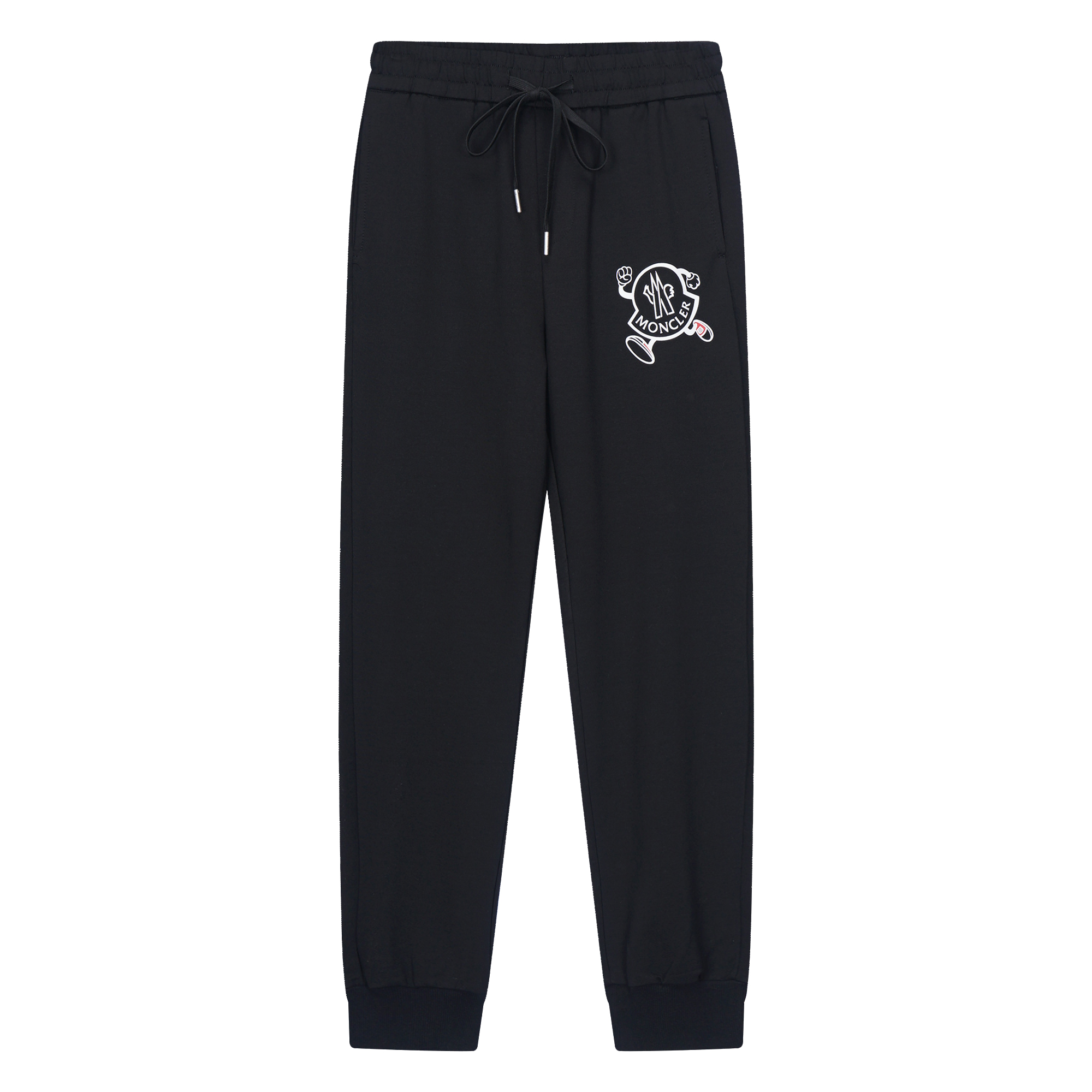 703#Moncler pantalones largos con logo de corredor estampado y letras bordadas en el bolsillo trasero, tallas M-2XL. | …