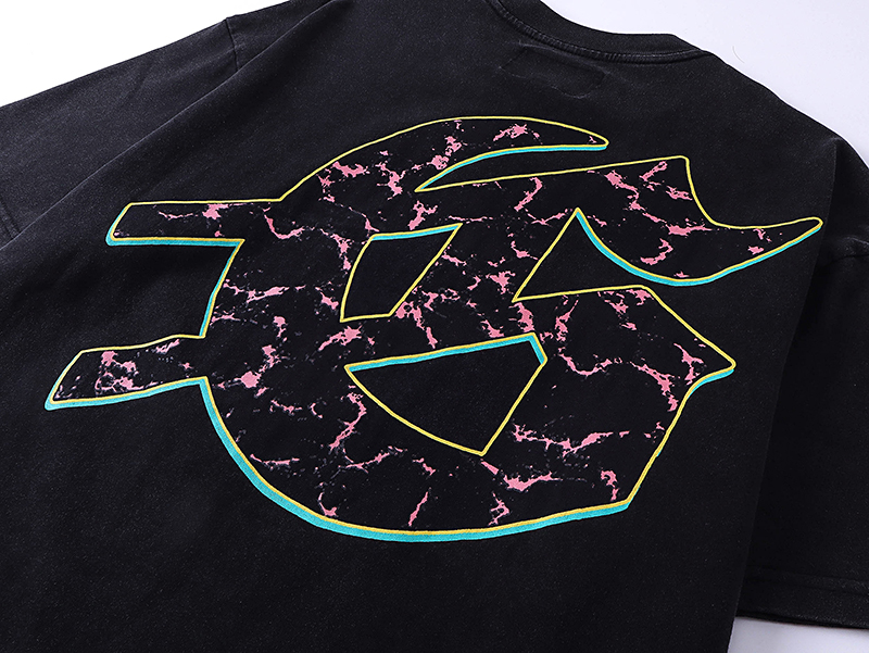 Godspeed Rock Street Retro Cotton Short Sleeves in Water Washing Black - 图片 6