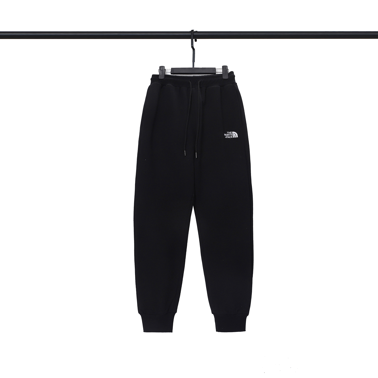 The North Face Clothing Pants & Trousers Black Grey Embroidery Cotton Casual