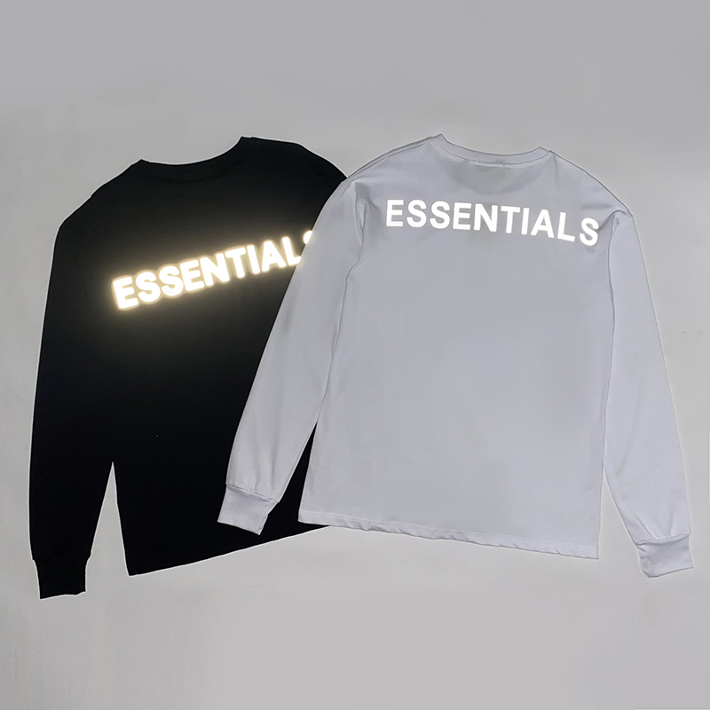 Fear of God Essentials Rewinding Lines T-Shirt in Black, White, and Grey (S-XL) - 图片 5