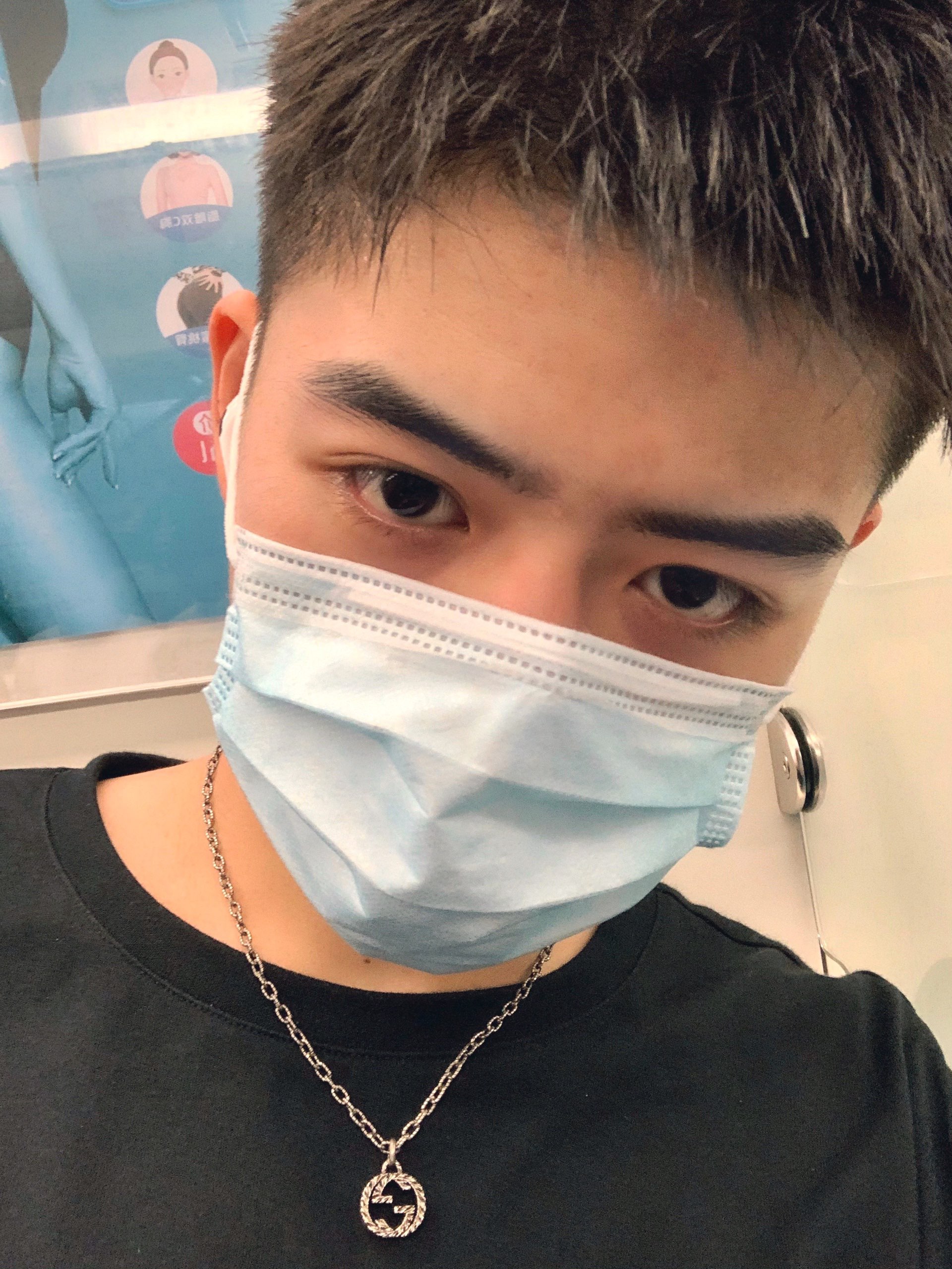 NO:102266,Large double G necklace wearing pictures, Gucci necklace, gucci, necklace19860909大号双G项链 佩戴图,古驰项链,gucci,necklace,Jewelry