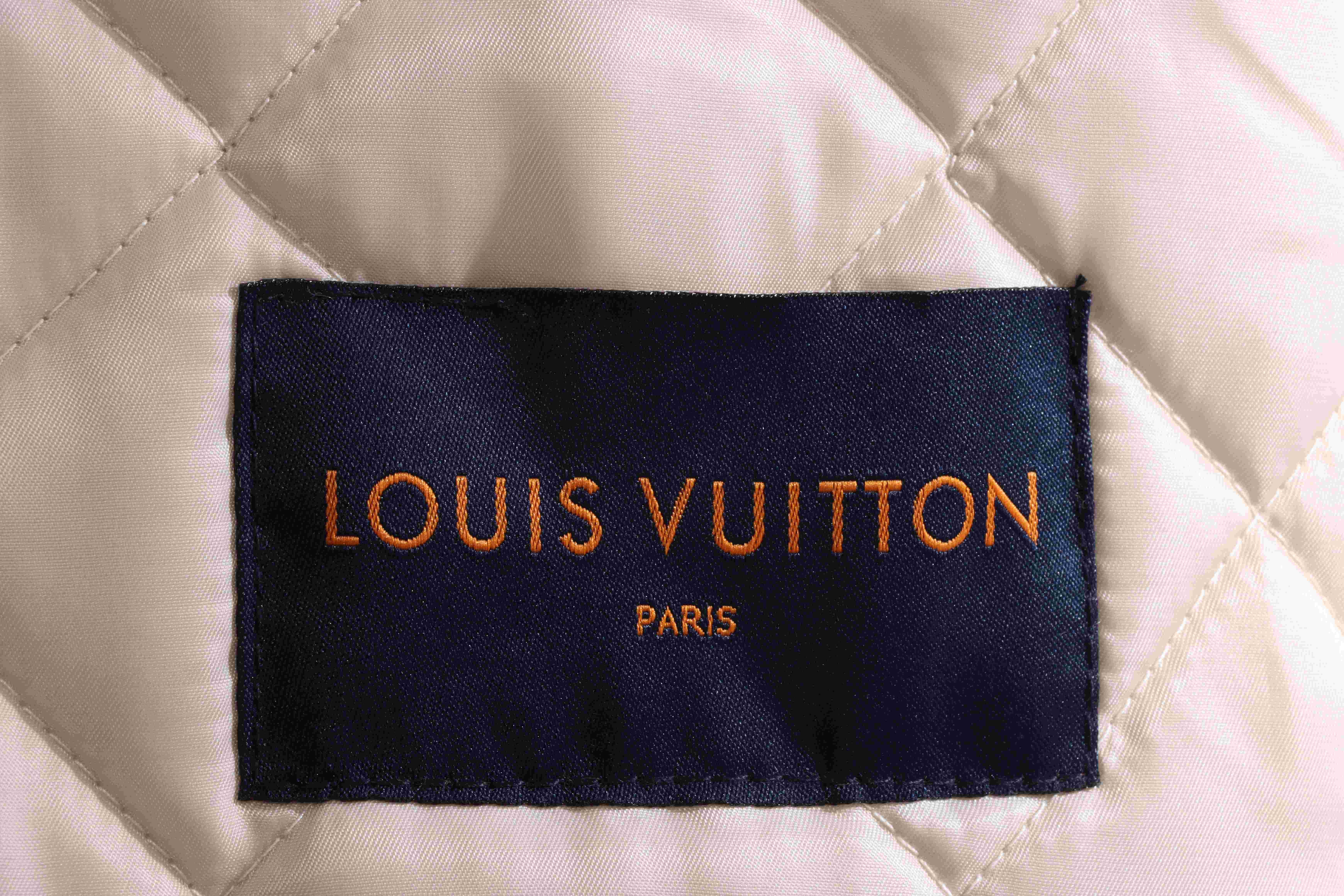 P700 Louis vuitton 22FW 复古玫瑰花卉碎花贴布牛仔夹克棉服