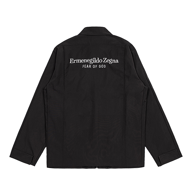 CY 777#FEAR OF GOD FOG COACH JACKET BLACK S-XL - 图片 4