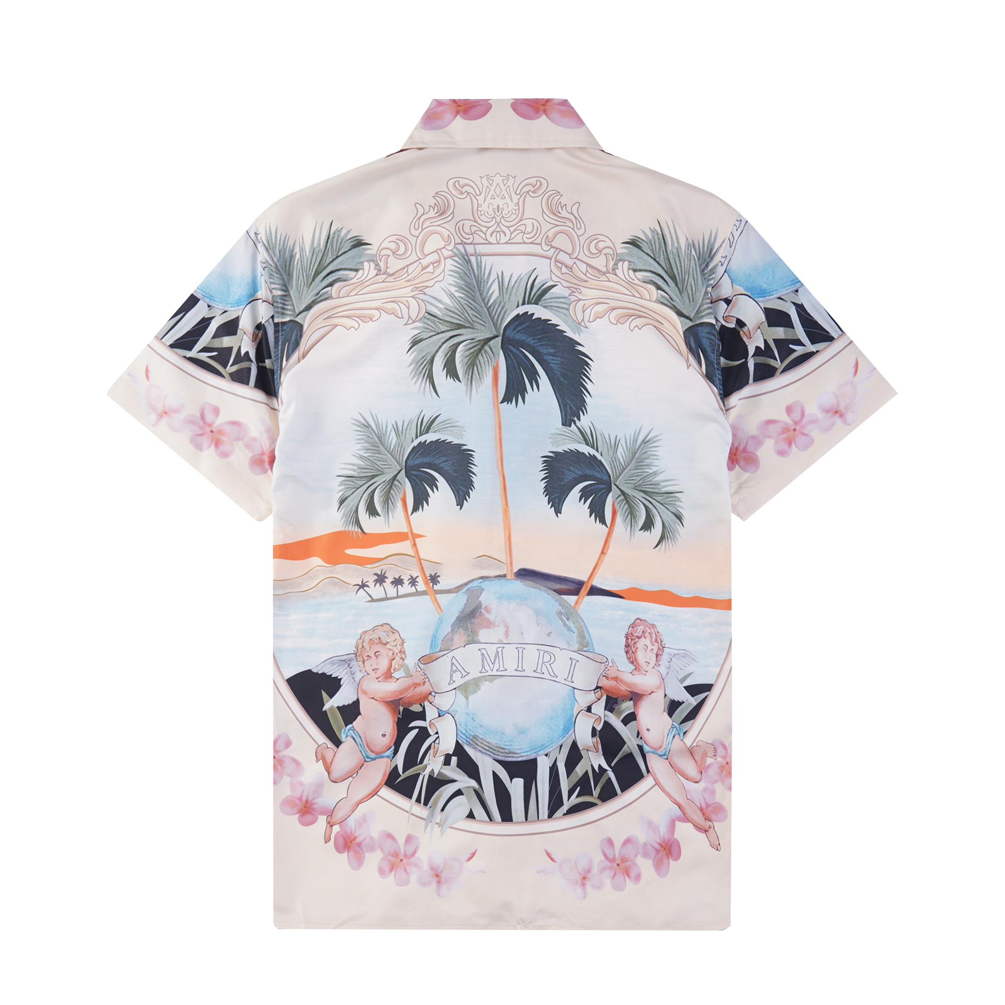 MING 9733 SHIRT MING 750 SHORTS 2024 AMIRI SHORT-SLEEVE SUIT SIZE: M L XL XXL XL - 图片 3