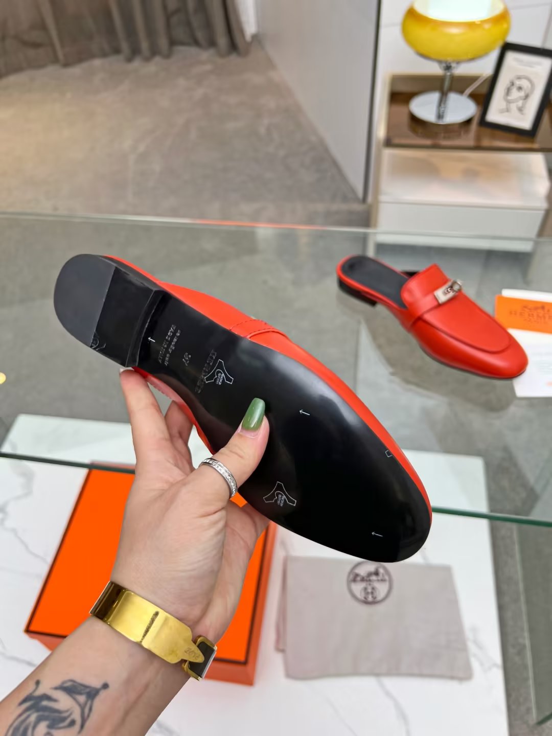 Suela de goma p200Suela de cuero más 40Hermes Hermes modelos clásicos genuino moldeado personalizado