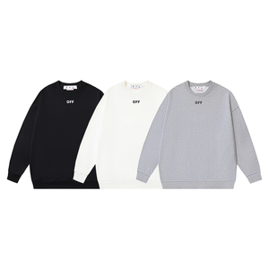Off-White Clothing Sweatshirts Black Grey White Cotton