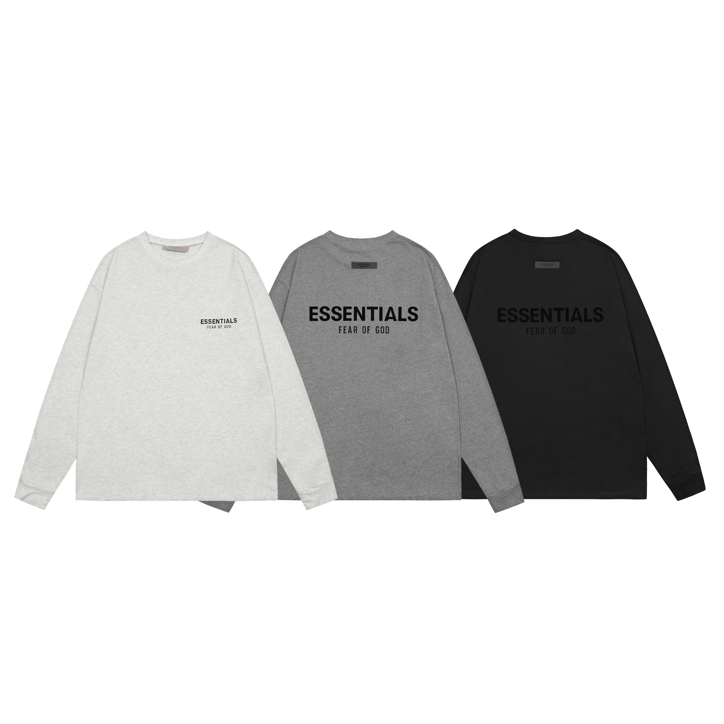 💰150 CY 710#Fear Of for Men SS22 ESSENTIALS FLOWS T-shirt, black, gray, light S-XL