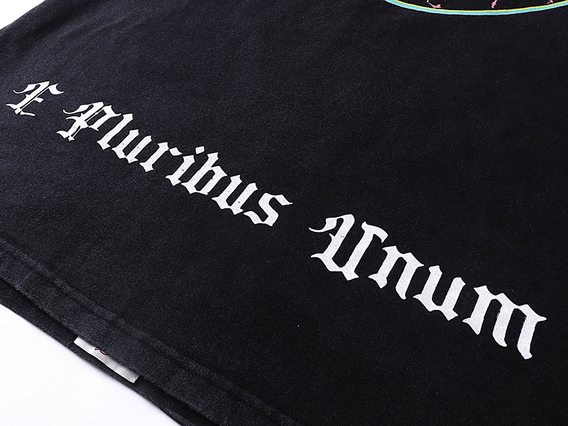 Godspeed Rock Street Retro Cotton Short Sleeves in Water Washing Black - 图片 9