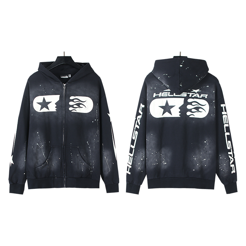 Hellstar’s Ink-Water Coat: X3 2035 Laundry Black Collection, 380g Pure Tampons.