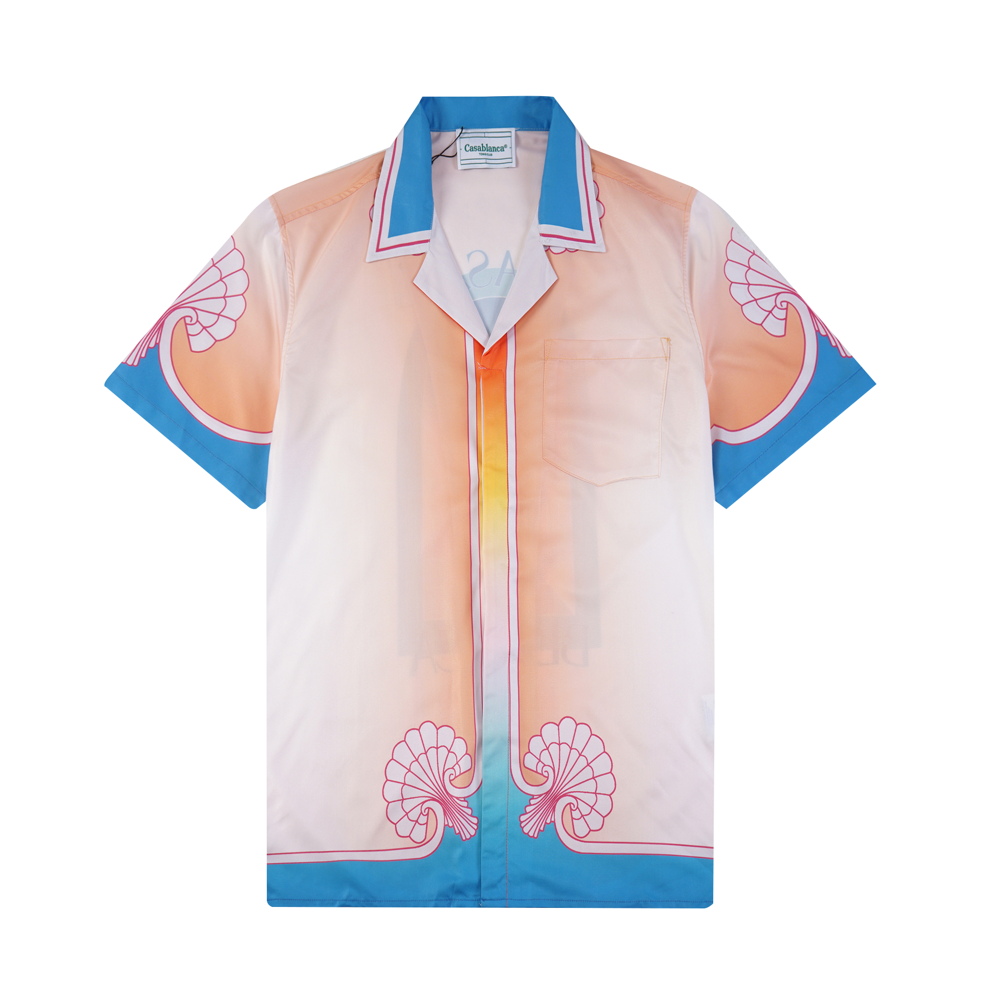 MING 9753 Shirt and MING 759 Shorts Set with Casablanca Short Sleeve Shirt Suit - 图片 2