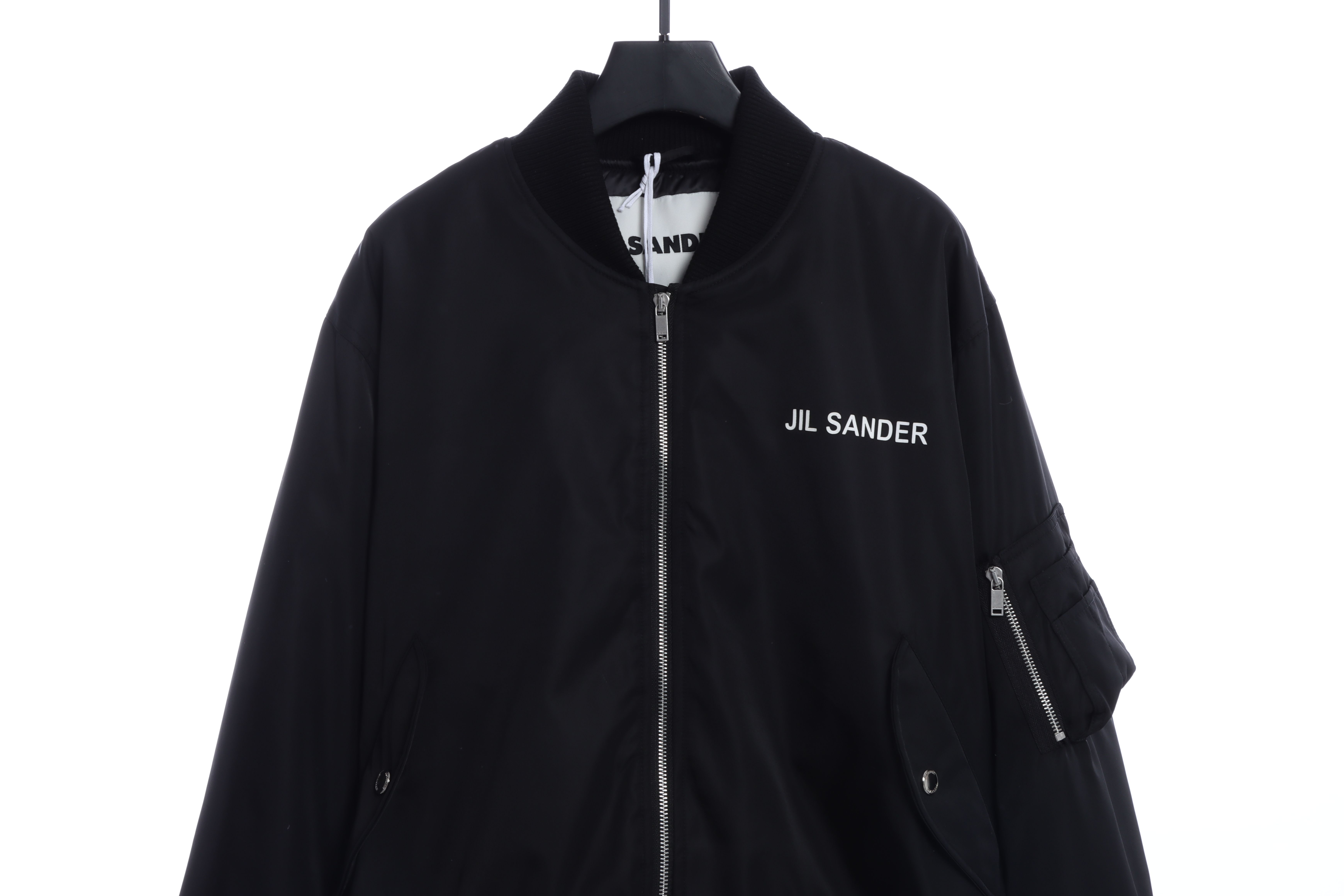 JIL SANDER 22FW 飞行员夹棉外套 黑色