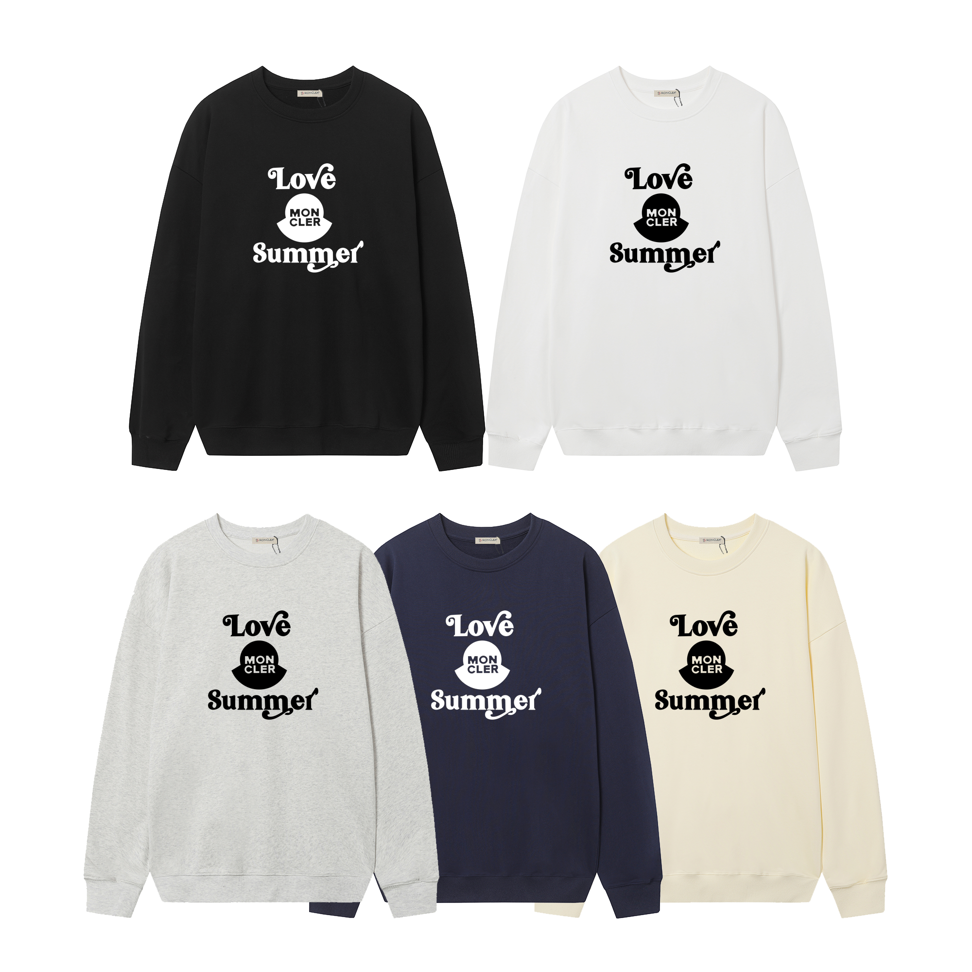 D10300 P115 Sudadera con forro polar Montgu M-XXL blanco negro albaricoque gris azul marino algodón 380g