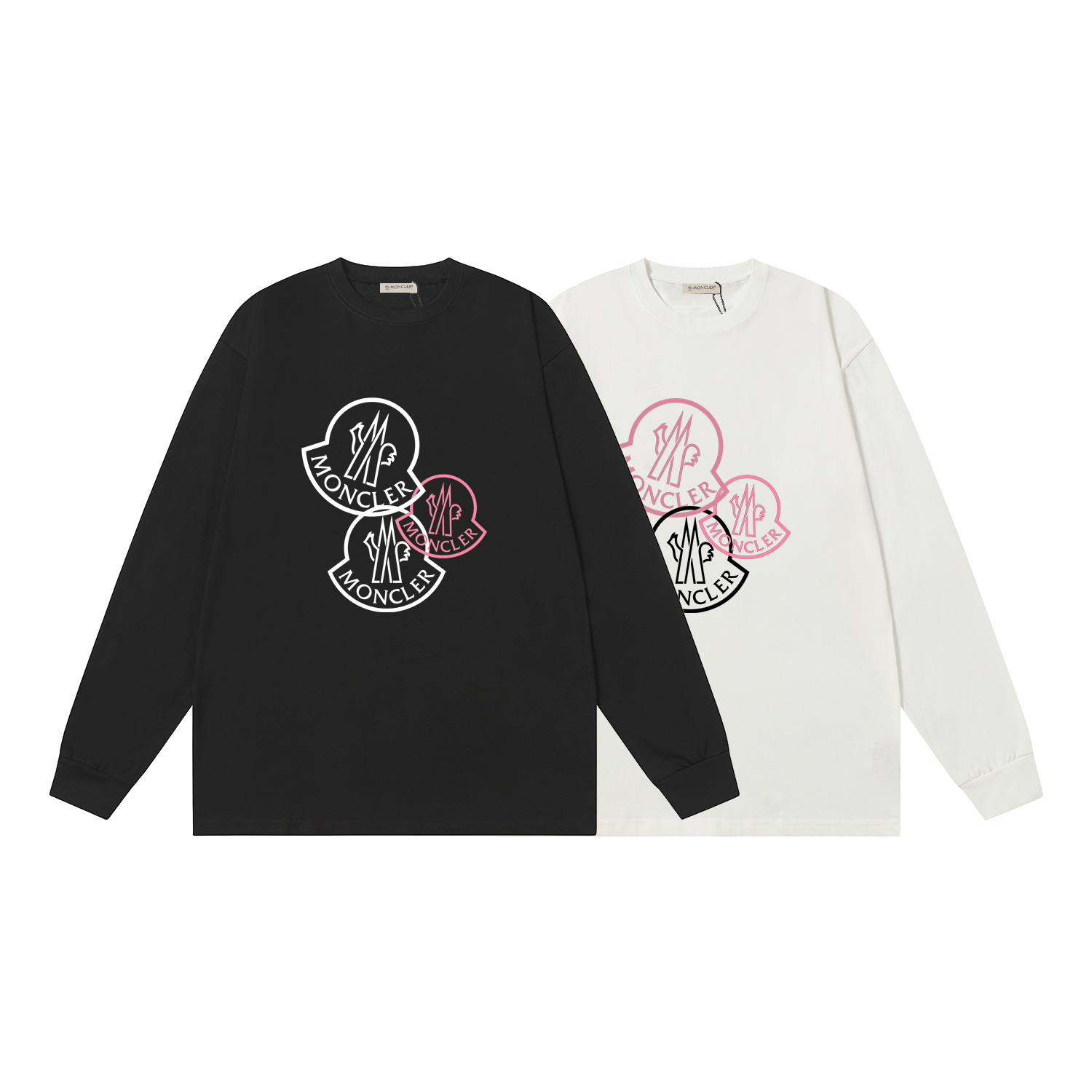 D2680 P95 Camiseta de manga corta Montgu M-XXL blanco negro algodón puro de doble hilo 32 cabos 260 gramos