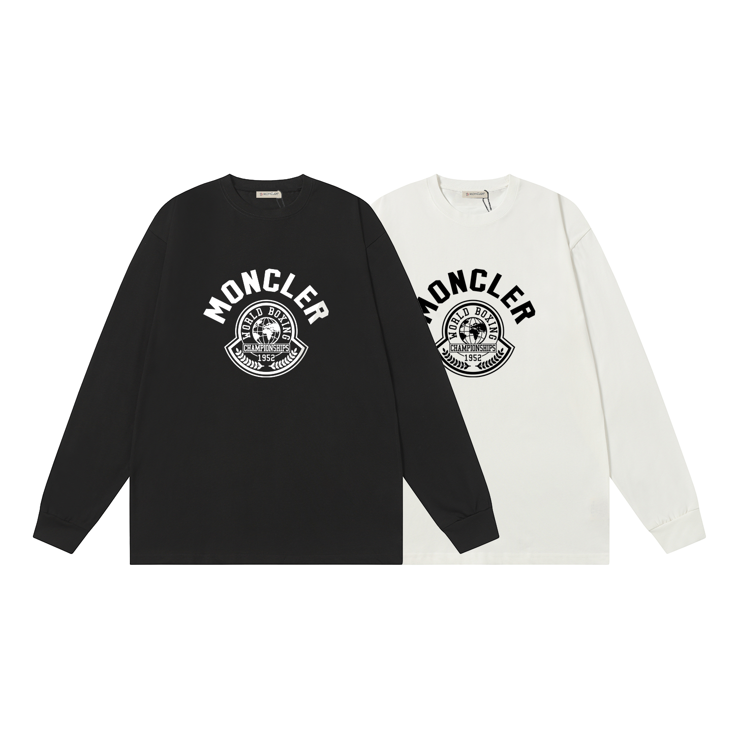 D1810 P95 Camiseta de manga corta Montclair M-XXL blanco, negro, algodón puro de doble hilo 32s, 260g