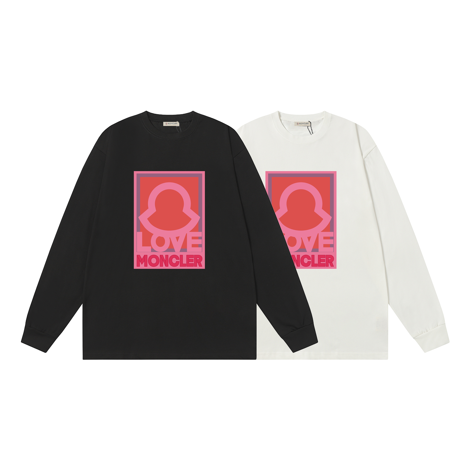 D1770 P95 Camiseta de manga corta Montgu M-XXL blanco negro algodón puro de doble hilo 32s 260g