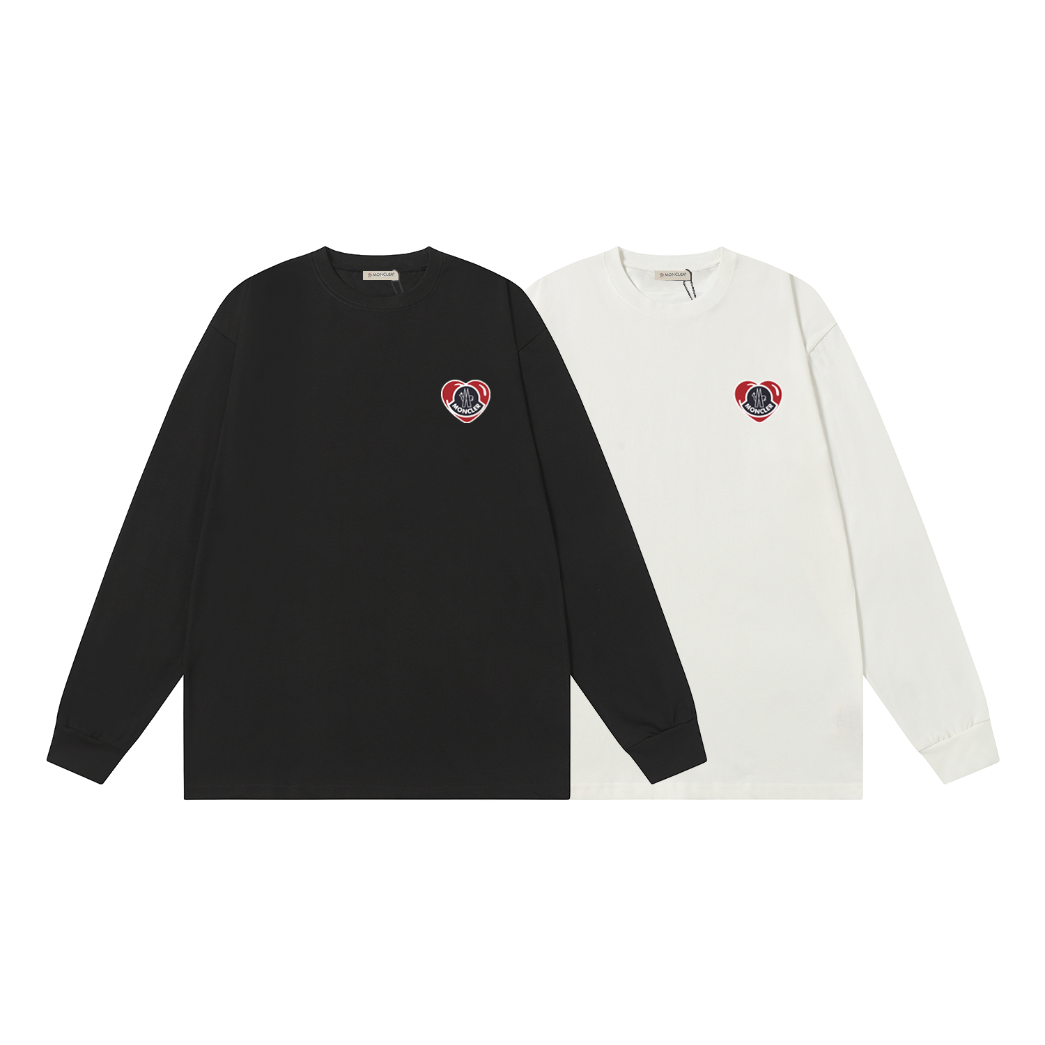 D1850 P95 Camiseta de manga corta Montgu M-XXL blanco negro algodón puro de doble hilo 32s 260g