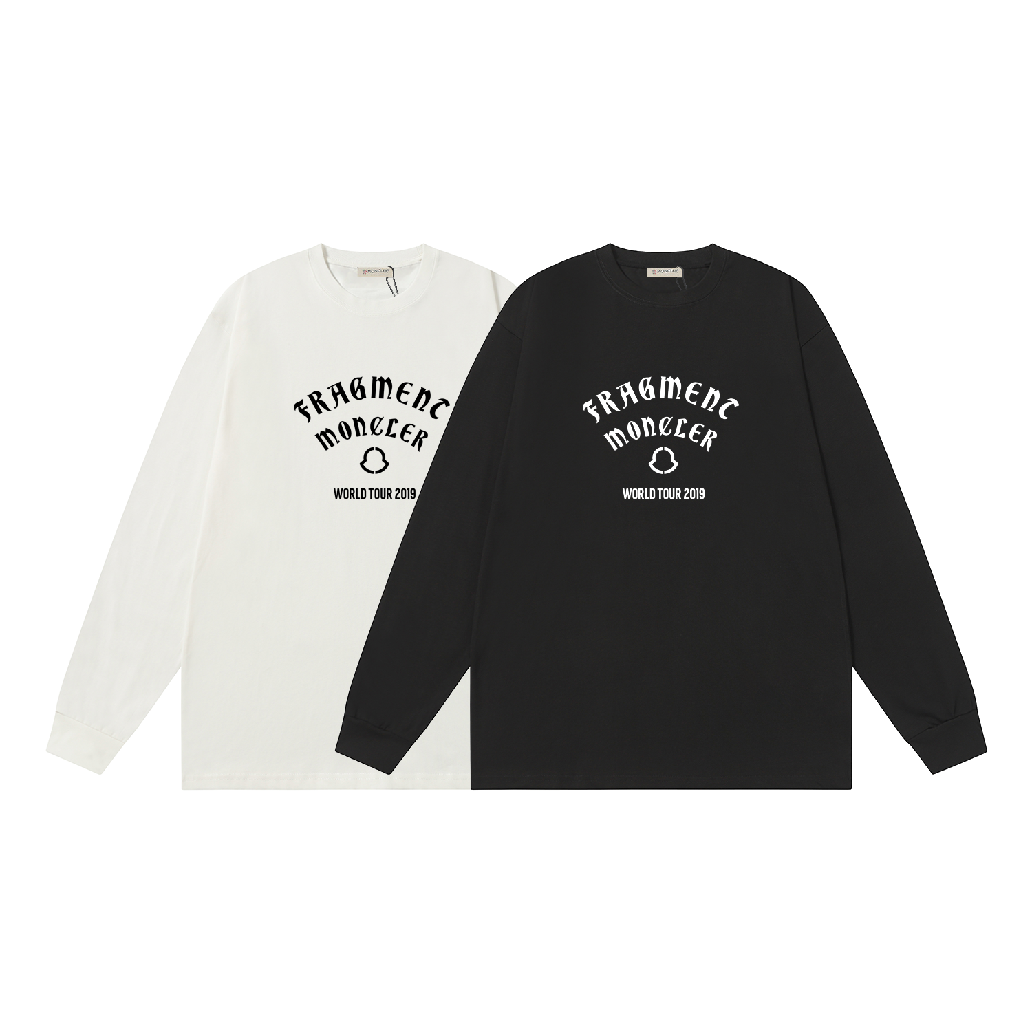 D1190 P95 Camiseta de manga corta Montgu M-XXL blanco negro algodón puro de doble hilo 32 cabos 260 gramos